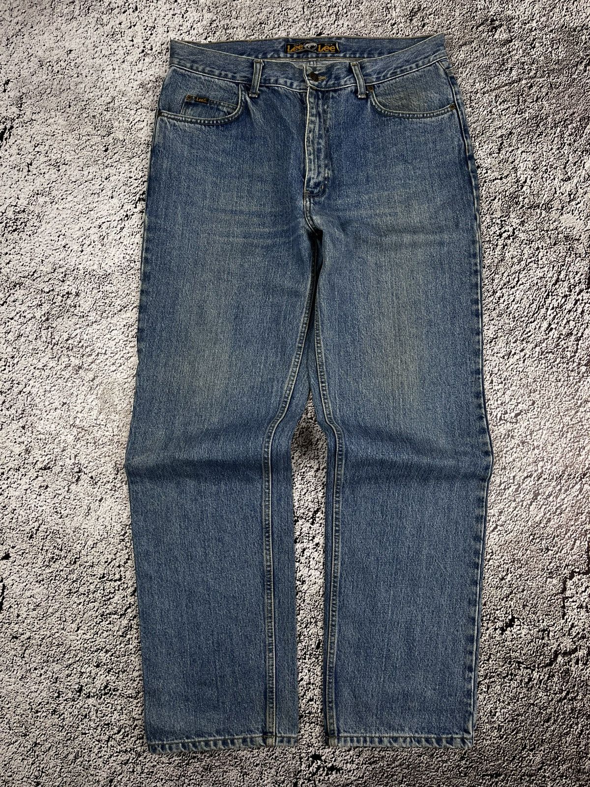 Lee Vintage Y2K Lee faded straight denim jeans streetwear Size US 35 - 6 Thumbnail