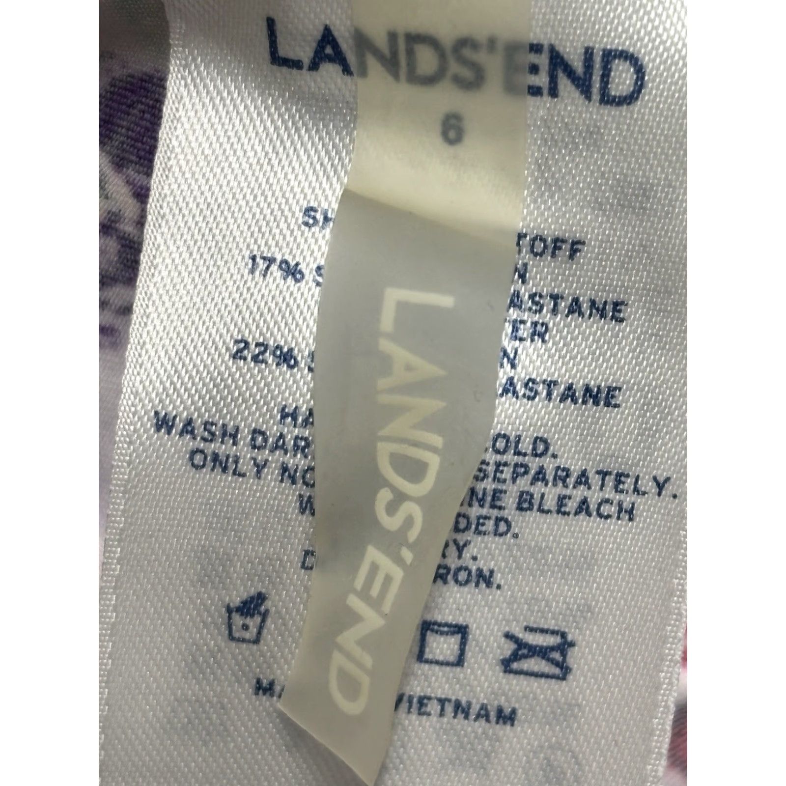 Lands' End Lands' End Floral Tank Top Sz 6 Women’s Racerback Multicolor Size M / US 6-8 / IT 42-44 - 6 Thumbnail