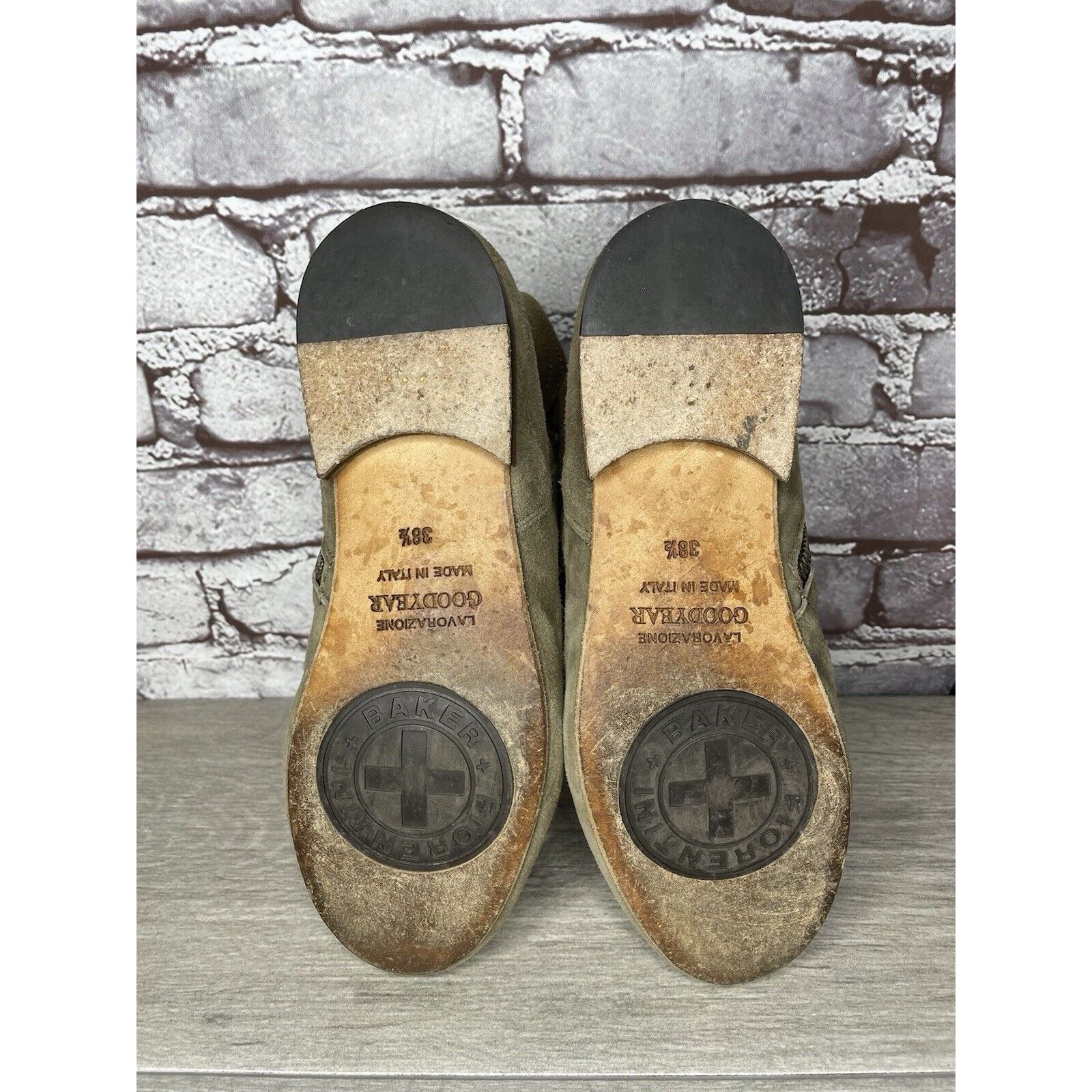 Fiorentini + Baker Fiorentini + Baker Goodyear Taupe Suede Side Zip Ankle Boots Size US 8 / IT 38 - 11 Thumbnail