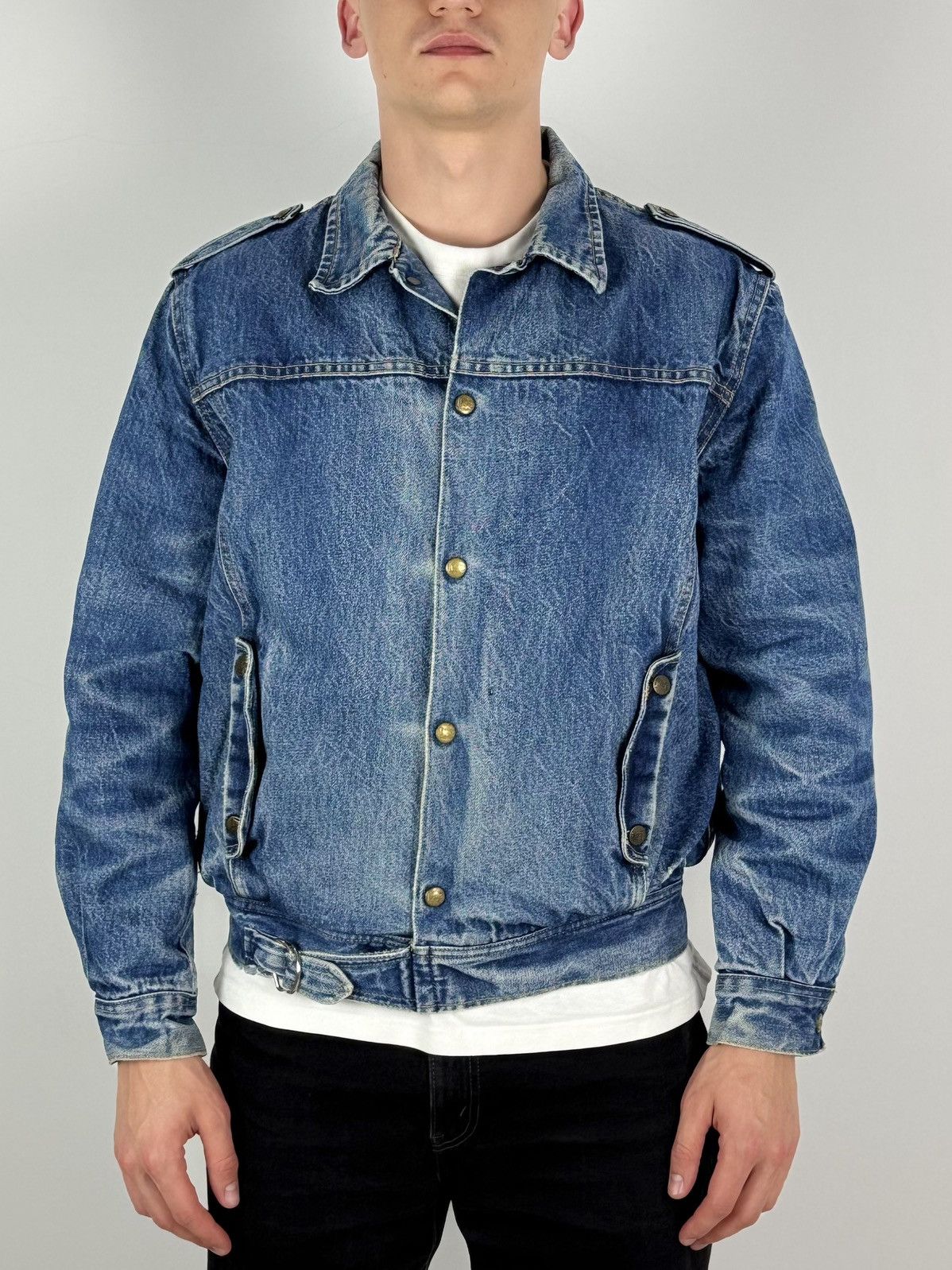 Lee 80’s Vintage Lee Roper Washed Denim Sherpa Jacket Size US L / EU 52-54 / 3 - 2 Thumbnail