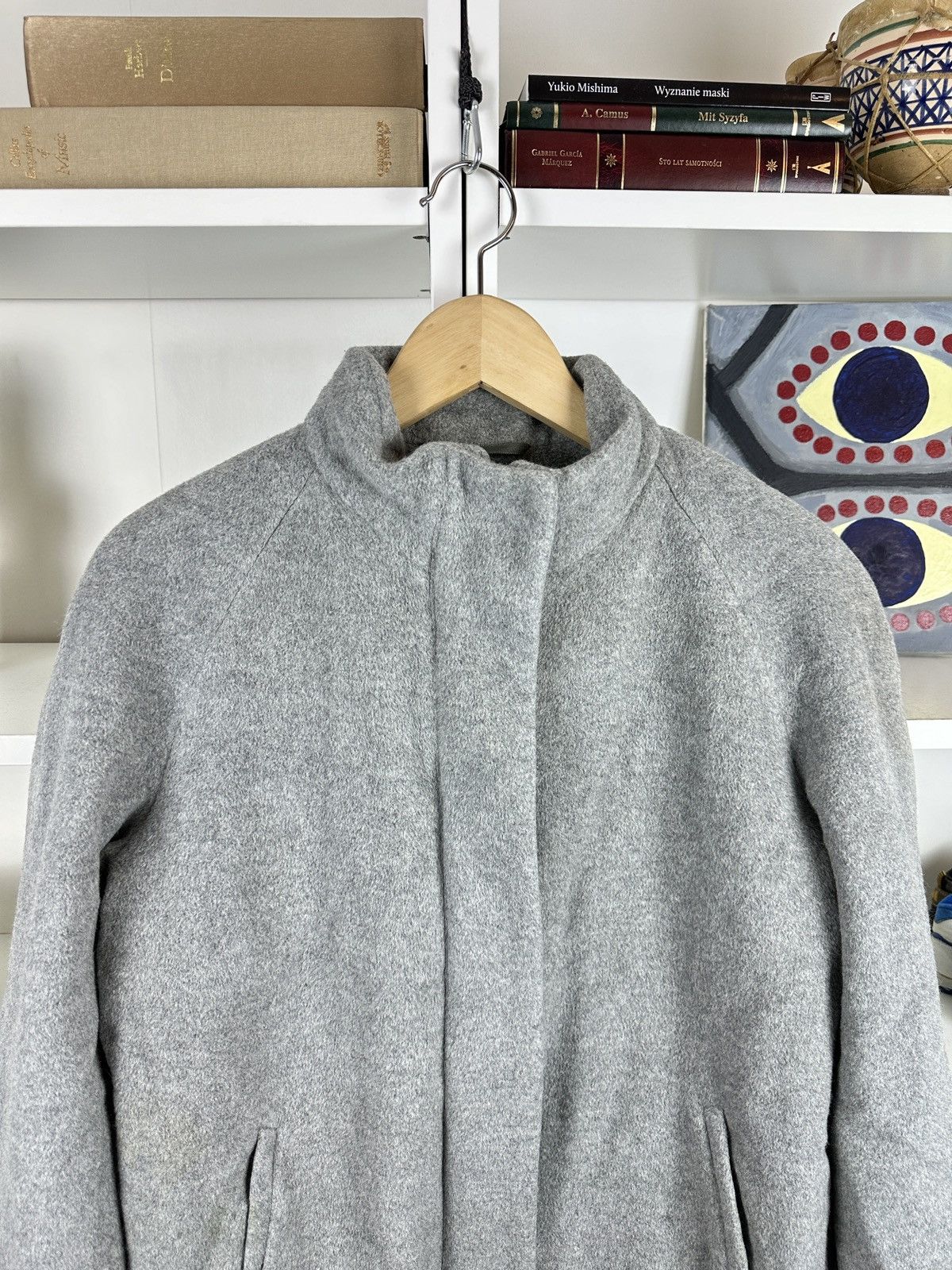 Burberry Burberry grey woolen coat Size L / US 10 / IT 46 - 3 Thumbnail