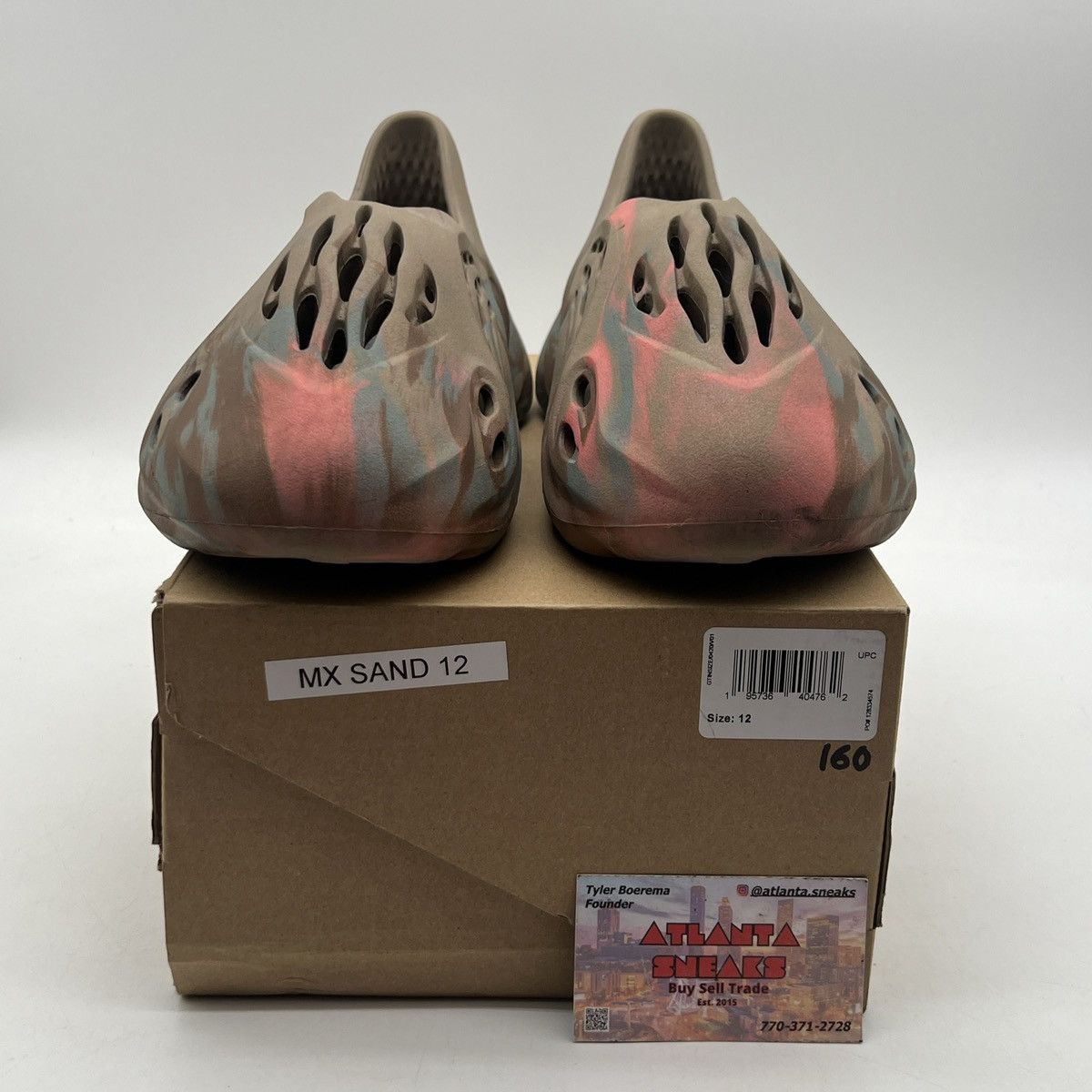 Adidas Yeezy foam runner Mx sand grey Size US 12 / EU 45 - 2 Thumbnail