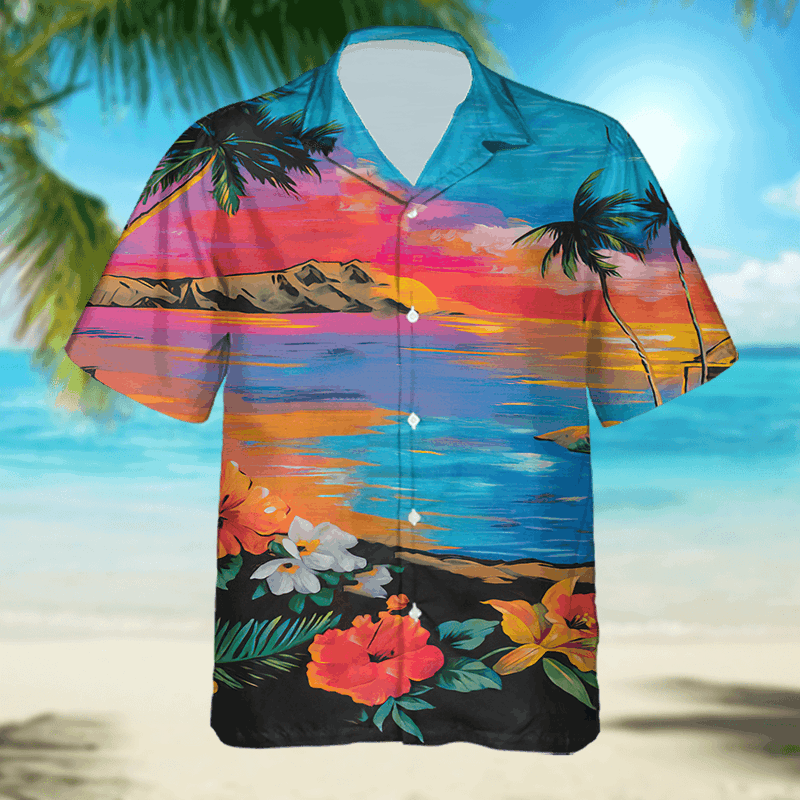 The Unbranded Brand × Vintage All-Over Graphic-Print Shirt, Bold Statement Button-Up Size US M / EU 48-50 / 2 - 1 Thumbnail
