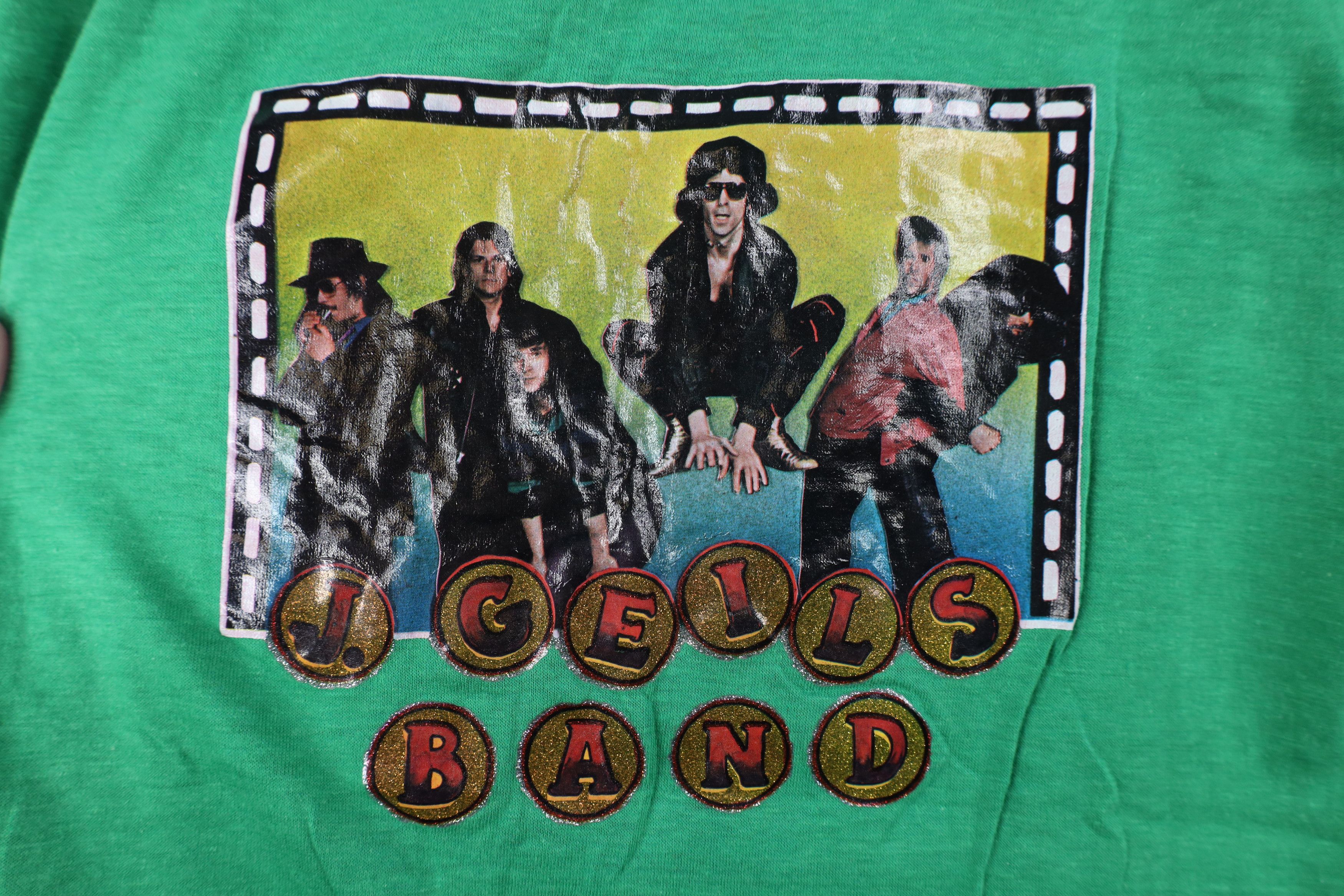 Vintage Vintage 70s 80s J Geils Band Short Sleeve T-Shirt Green USA Size US M / EU 48-50 / 2 - 4 Thumbnail
