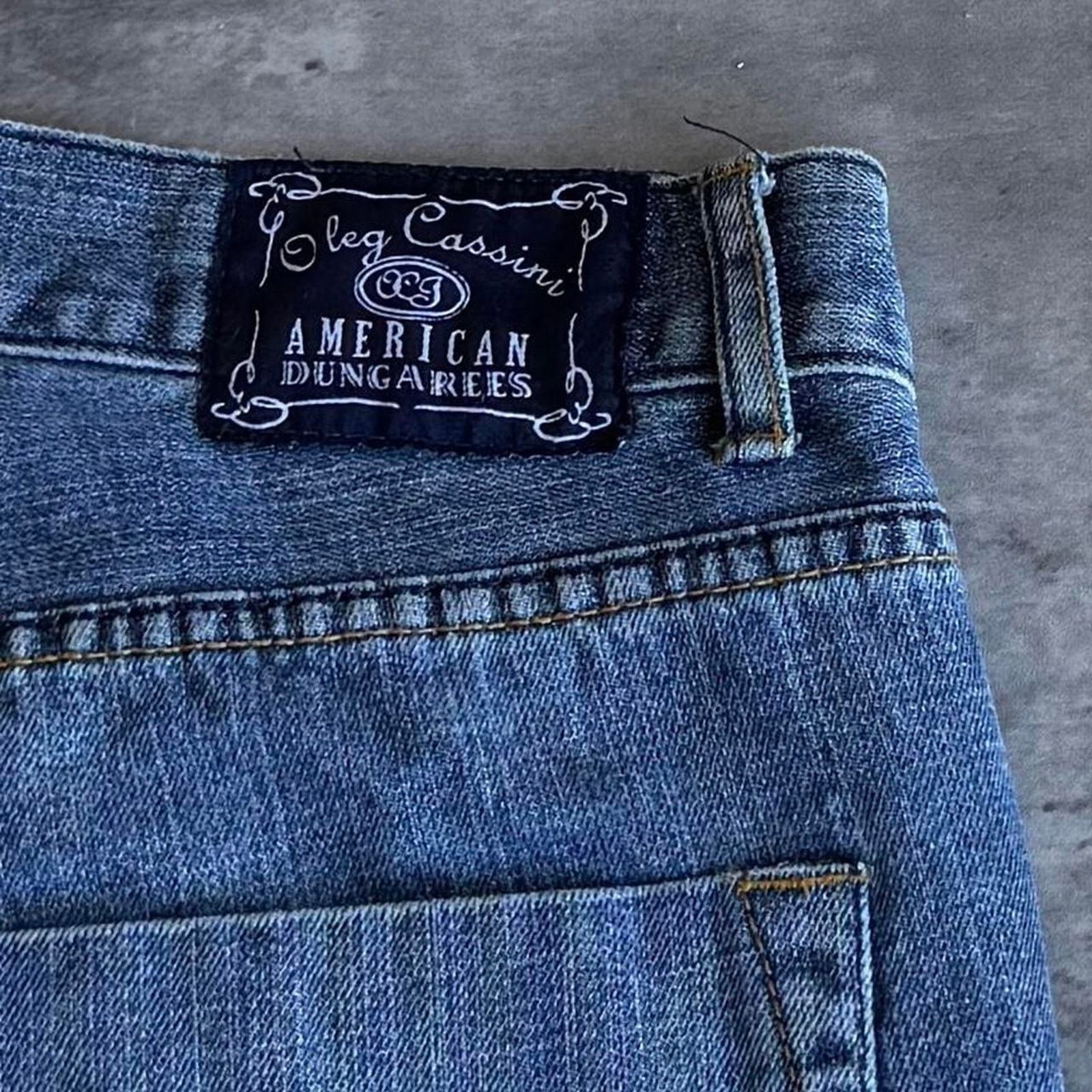 JNCO × Vintage Vintage Y2K Baggy Wide Leg Embroidered Dungaree Denim Jeans Size US 34 / EU 50 - 3 Thumbnail