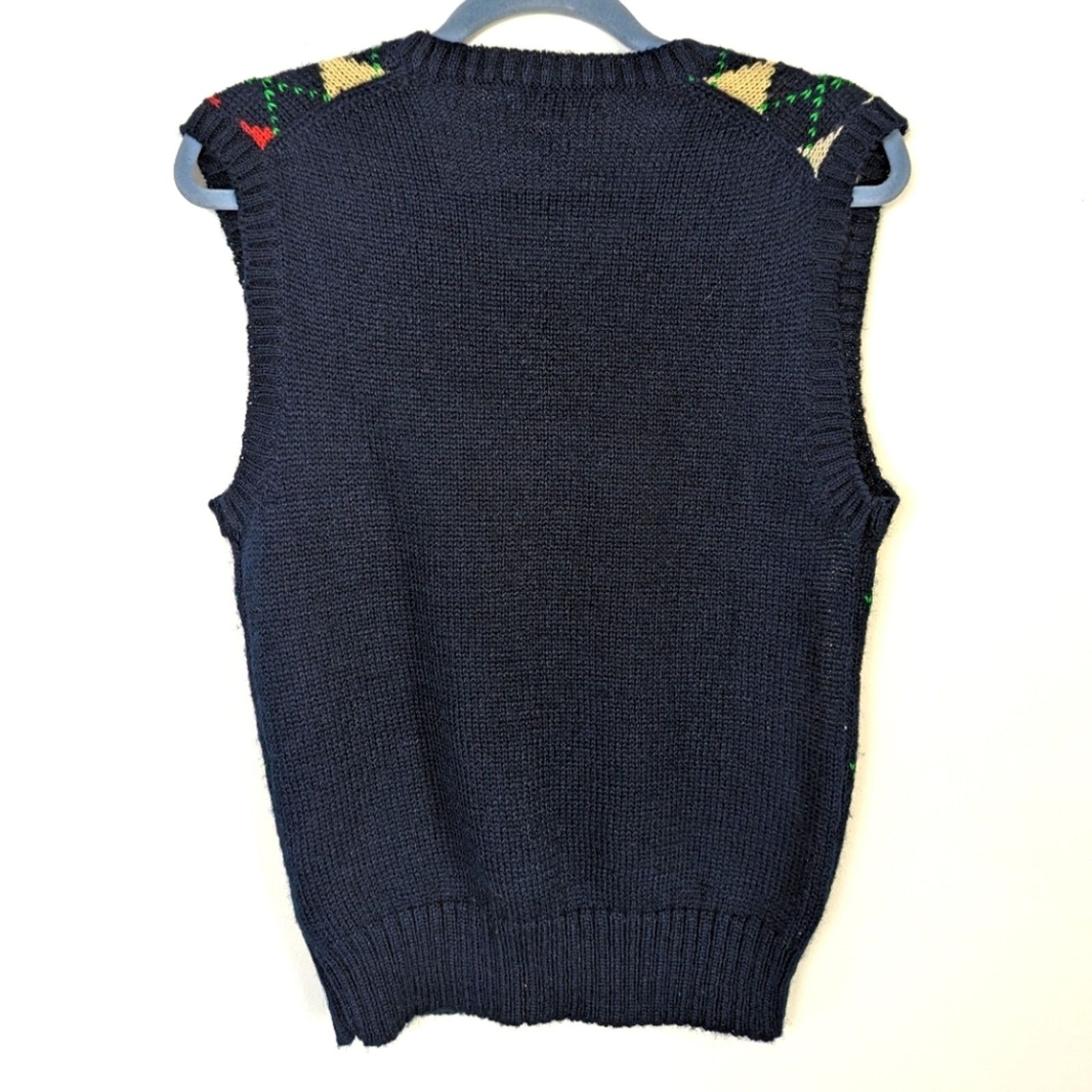 Vintage Vintage 80's Argyle Sweater Vest M Size US M / EU 48-50 / 2 - 2 Thumbnail