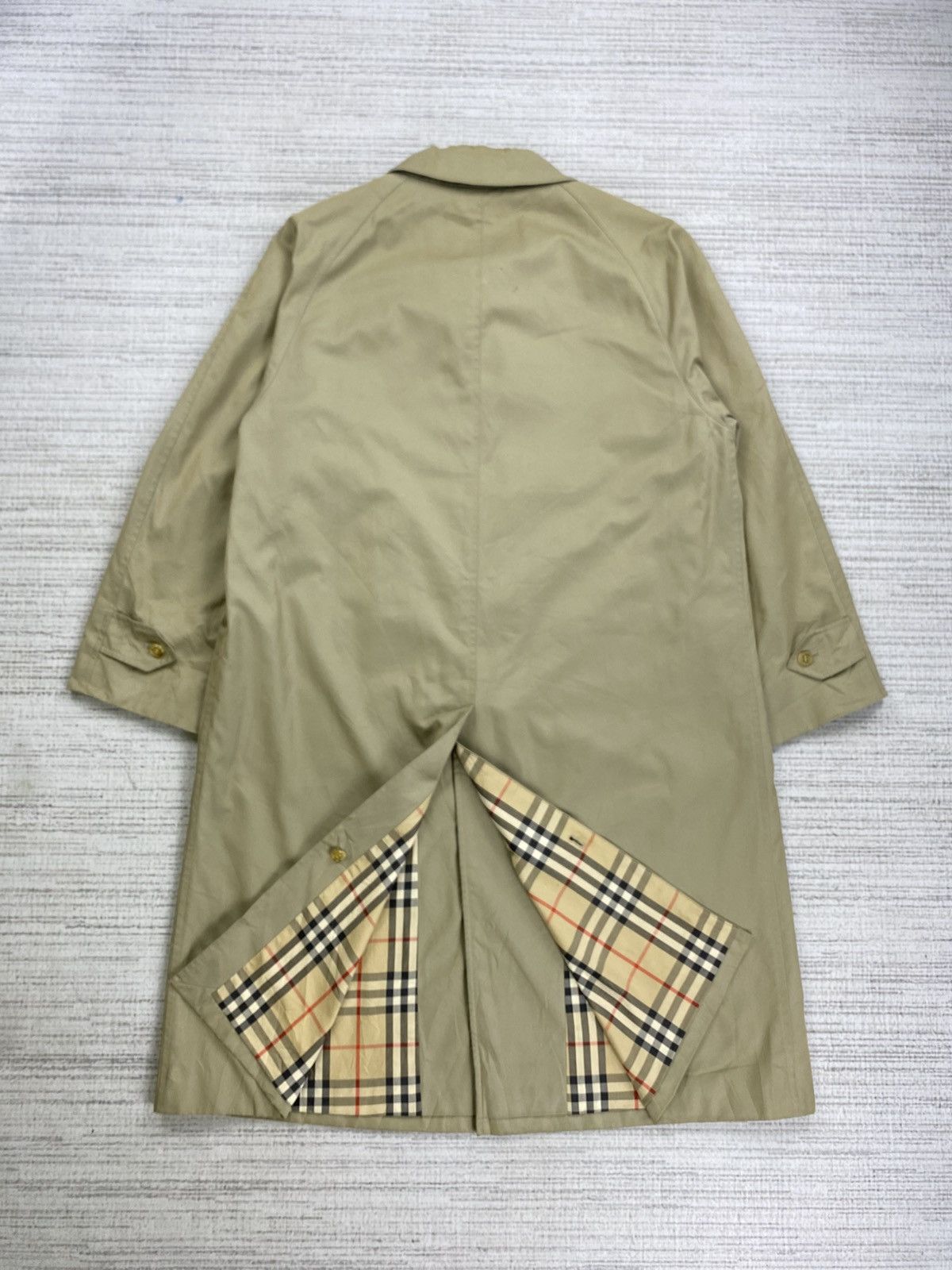 Burberry × Vintage Vintage 90s Burberrys Nova Check Trench Coat Size US M / EU 48-50 / 2 - 8 Thumbnail