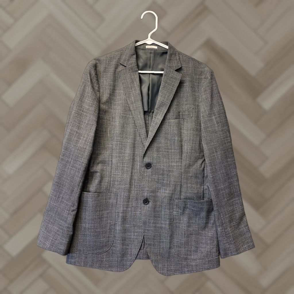 Nordstrom VINTAGE Nordstrom Men’s Blazer Sport Coat Single-Breasted 40R Gray Notch Lapel Lightweight Men's Size 40R - 1 Thumbnail