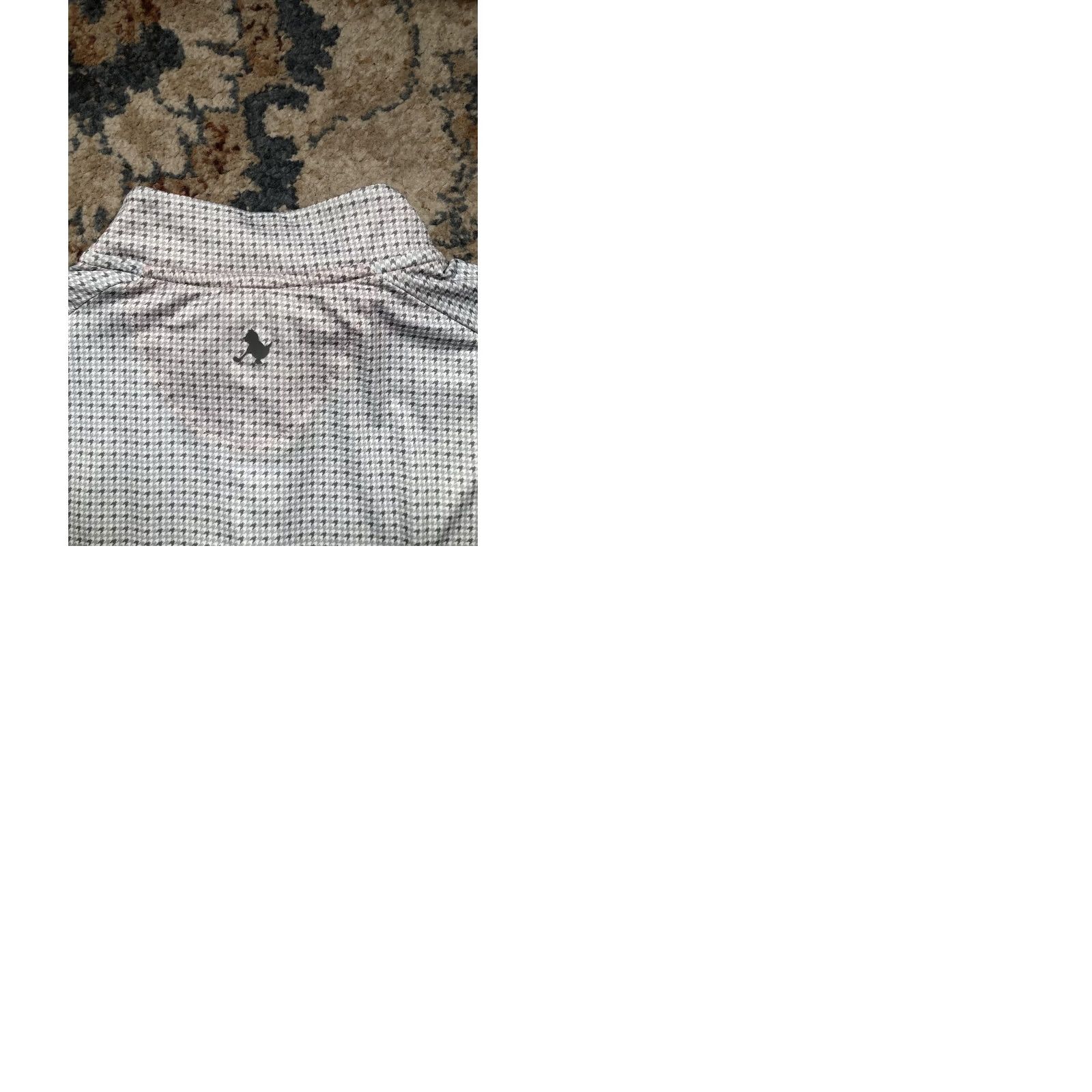 Vintage Birdie Bound Shirt Mens Small Gray Houndstooth 1/4 Zip Pullover Golf Top Lightweight Stretch Raglan Mock Neck Shirt Mens Size US S / EU 44-46 / 1 - 9 Thumbnail