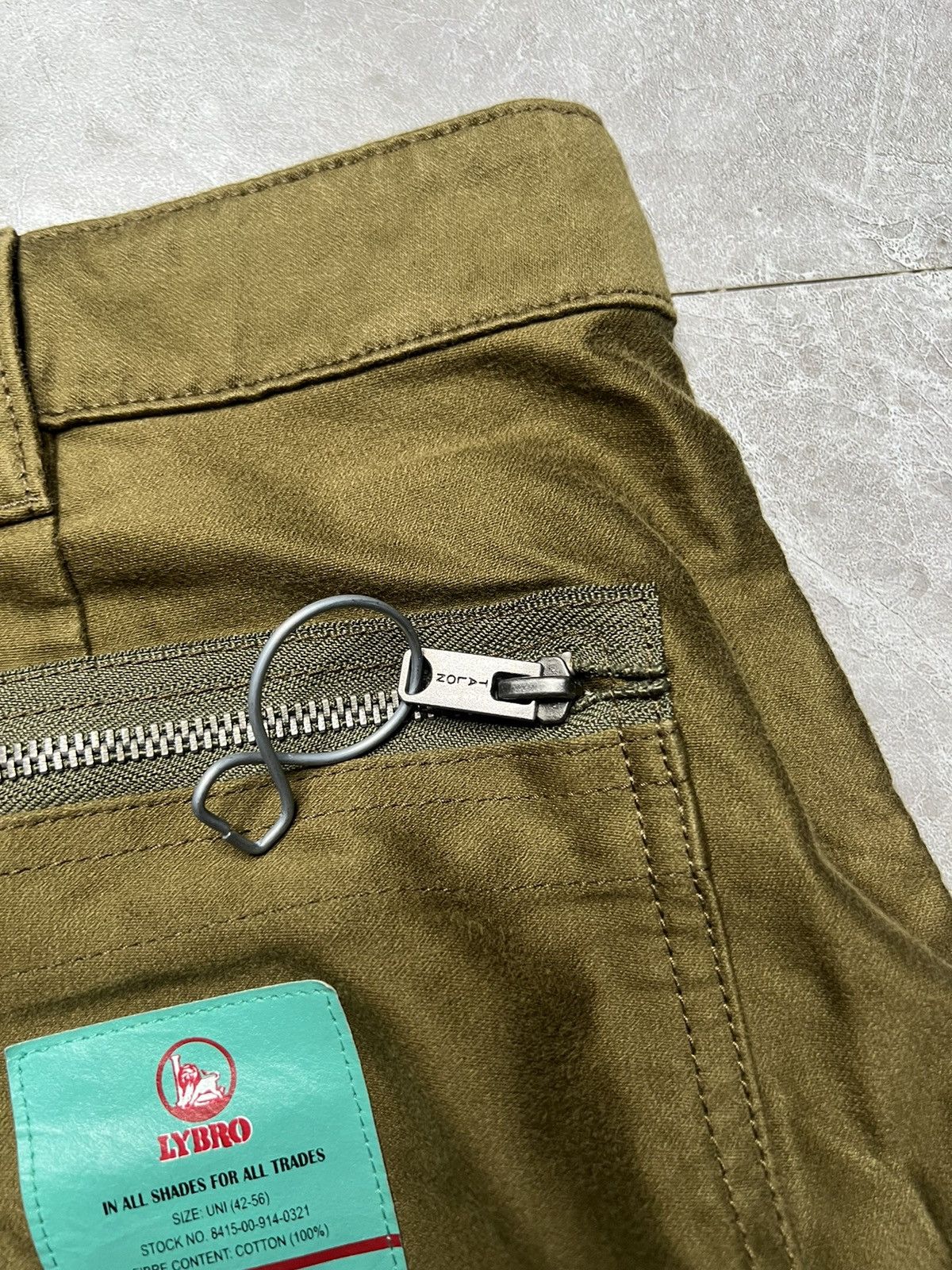 Nigel Cabourn Lybro By Nigel Cabourn Army Green Wide Leg Work Pants Size US 34 / EU 50 - 7 Thumbnail