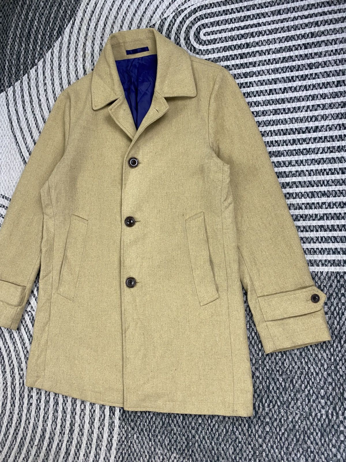 Kansai Yamamoto Vintage Kansai Man Double Collar Wool Overcoat Jacket Size US M / EU 48-50 / 2 - 4 Thumbnail