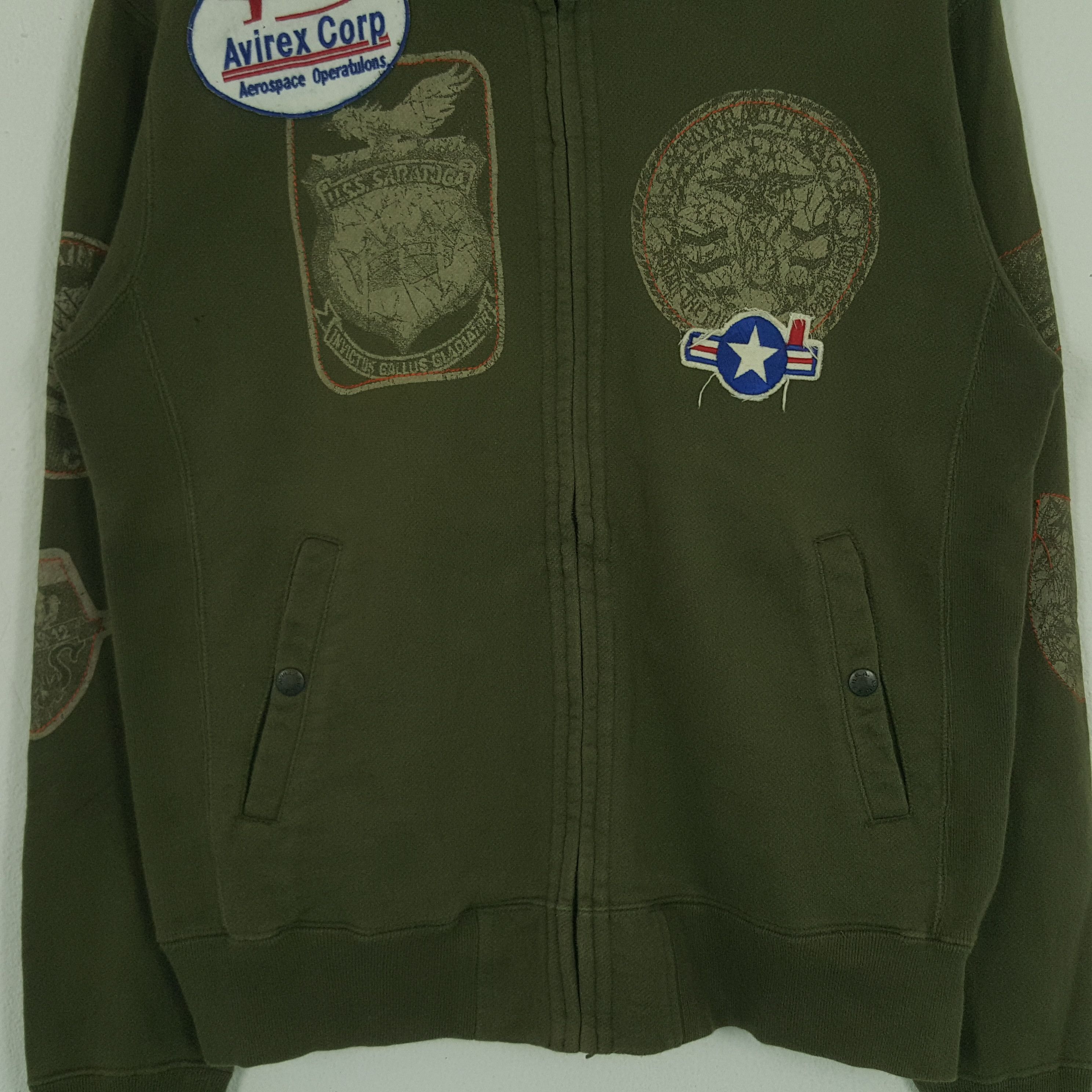 Avirex × Vintage Vintage Avirex Corp Military Style Patches Sweatshirt Size US M / EU 48-50 / 2 - 2 Thumbnail