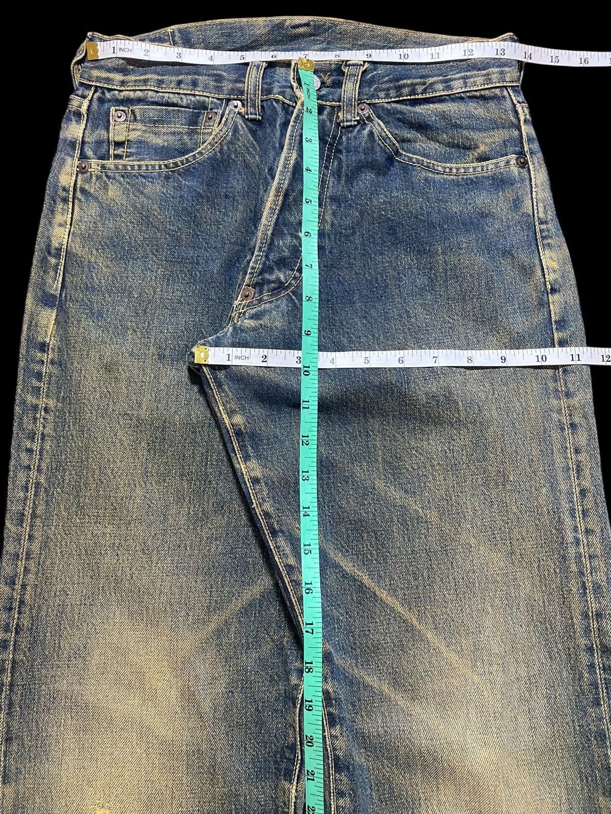 Vintage Vintage Japanese Brand Large Selvedge Rusty Skinny Jeans Size US 27 - 15 Thumbnail