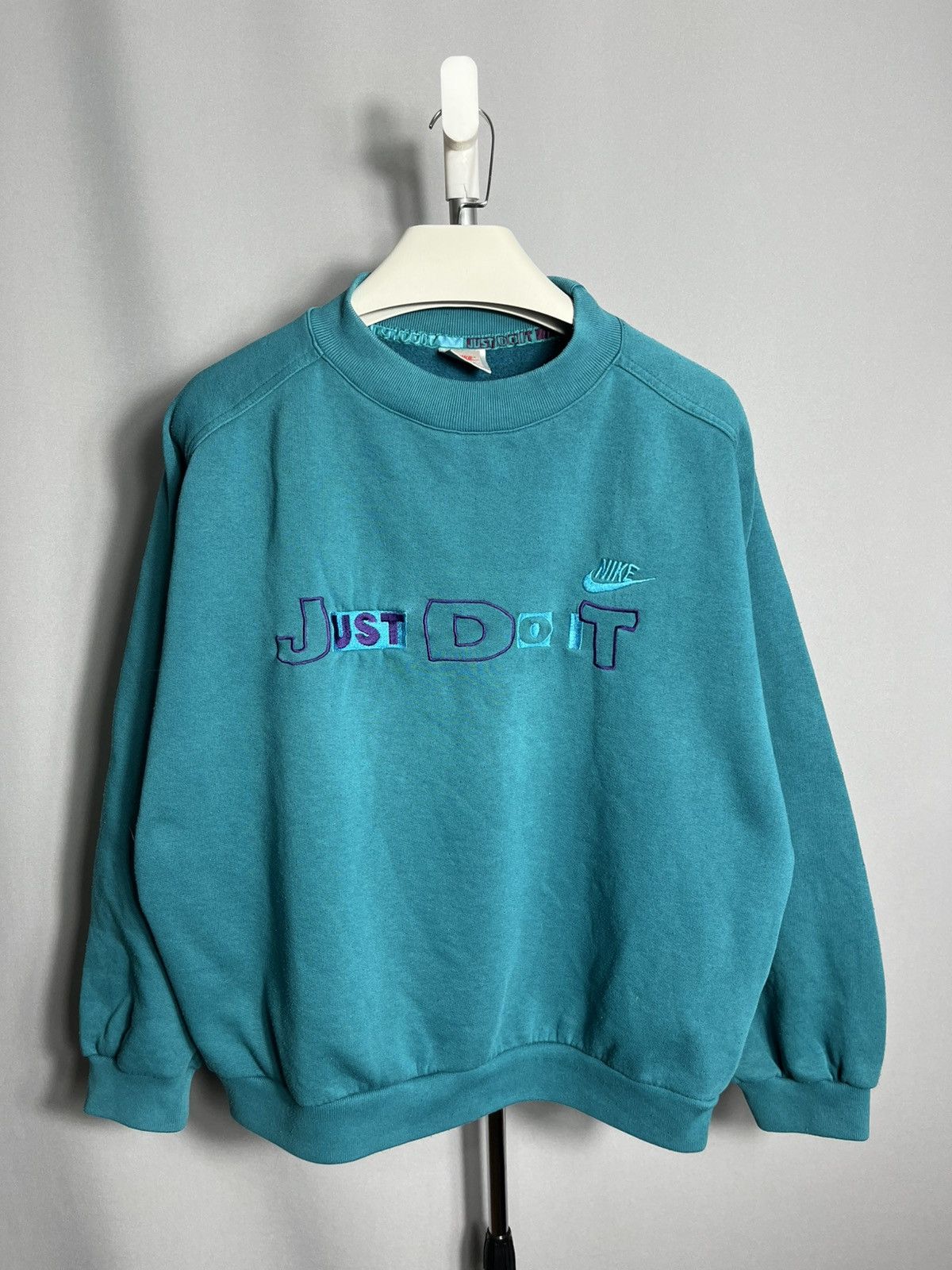 Other Nike just do it vintage 80s 90s green sweatshirt mens Size US L / EU 52-54 / 3 - 1 Thumbnail