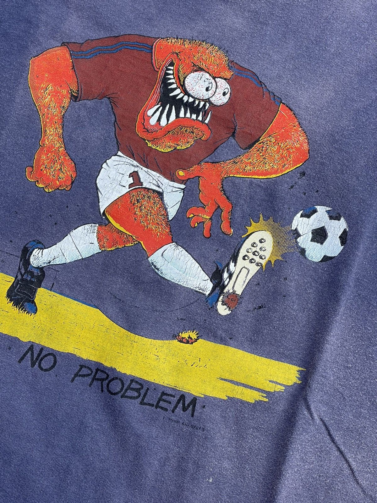 Vintage 1980’s Vintage Rare Ed “big daddy “ Roth Soccer t-shirts Tee Size US L / EU 52-54 / 3 - 5 Thumbnail