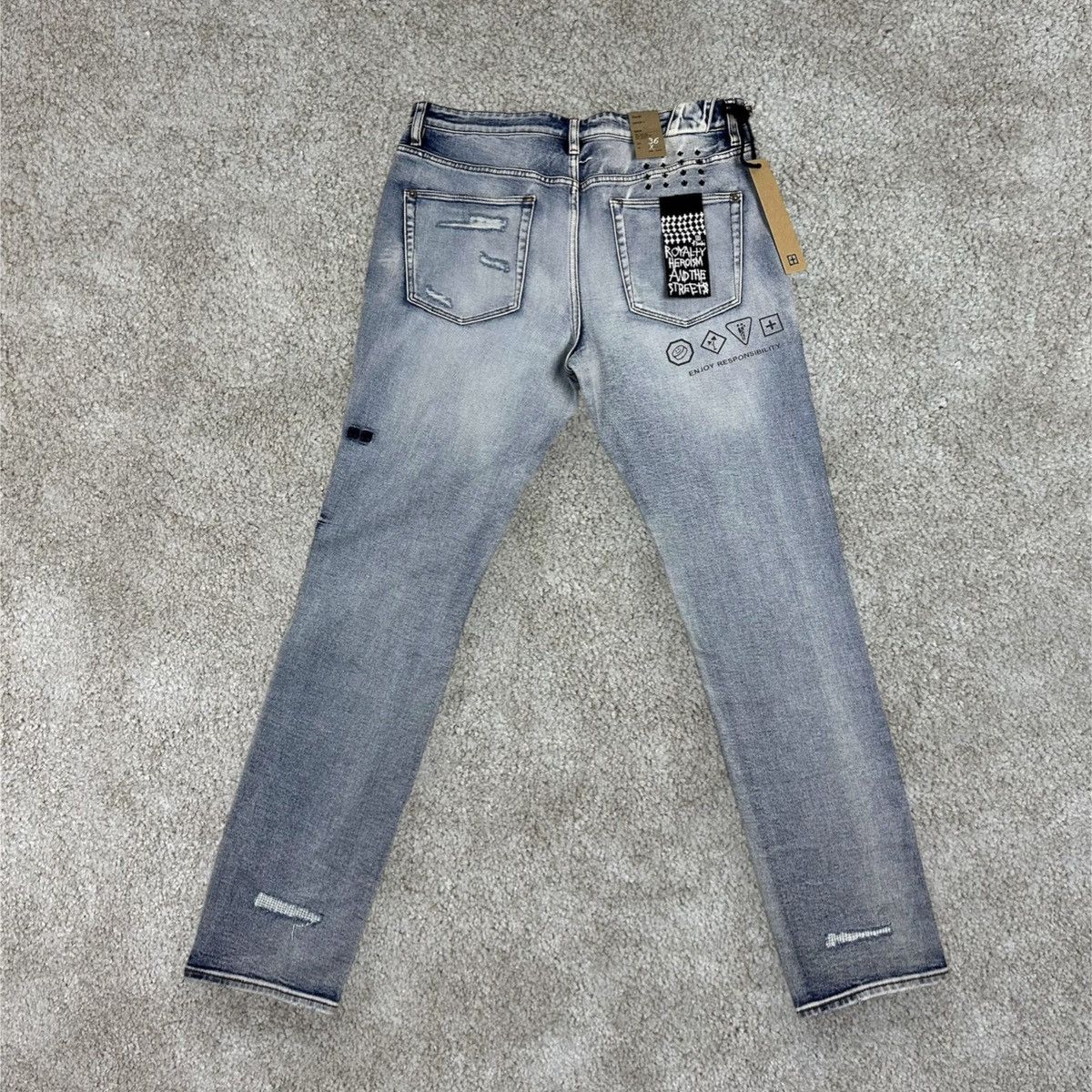 Japanese Brand × Ksubi Ksubi Jeans Chitch Enjoy Trashed size L-XL / 36 NEW with tag Size US 36 / EU 52 - 3 Thumbnail