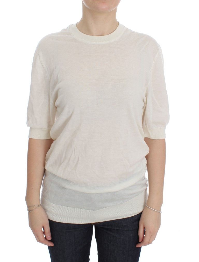 Dolce & Gabbana Elegant White Cashmere Women's Sweater Size S / US 4 / IT 40 - 1 Thumbnail