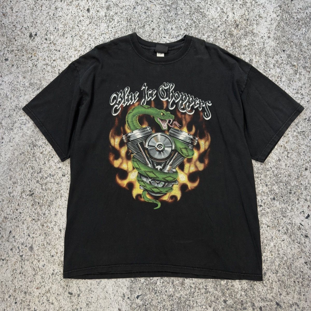Vintage Thrashed Faded Distressed Choppers Shirt ERD Grunge WCC Size US XL / EU 56 / 4 - 4 Thumbnail