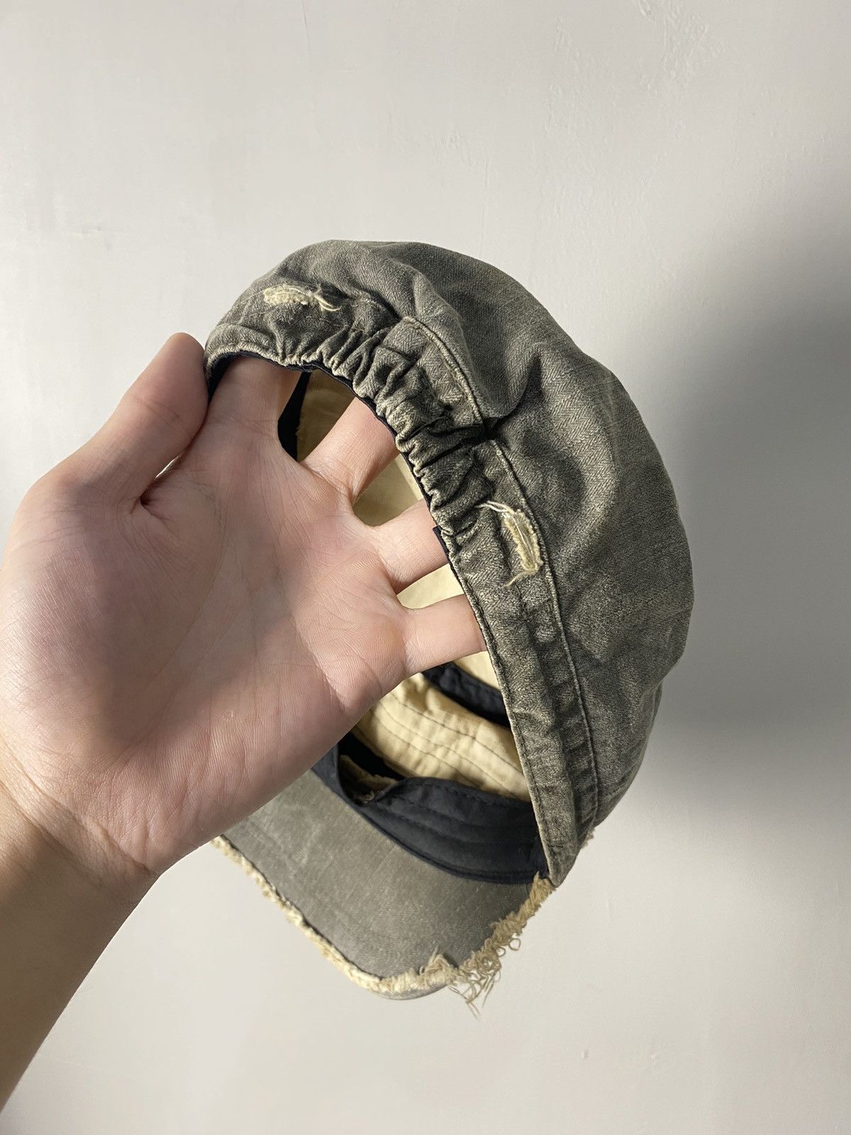 If Six Was Nine × Japanese Brand × Le Grande Bleu (L.G.B.) Cadet Distressed Zip Punk Hat Size ONE SIZE - 7 Thumbnail