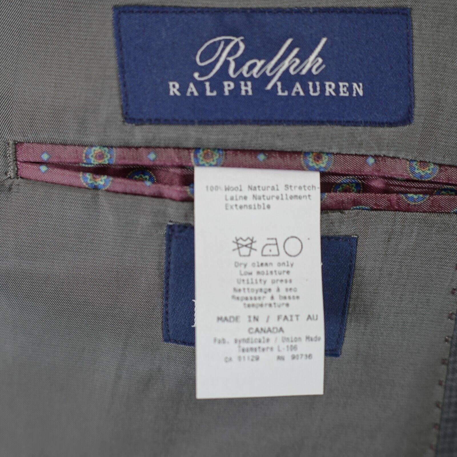Ralph Lauren Ralph Lauren Gray Plaid 2 A Piece Suit 54L 52/30 Flat Front Size 54L - 12 Thumbnail