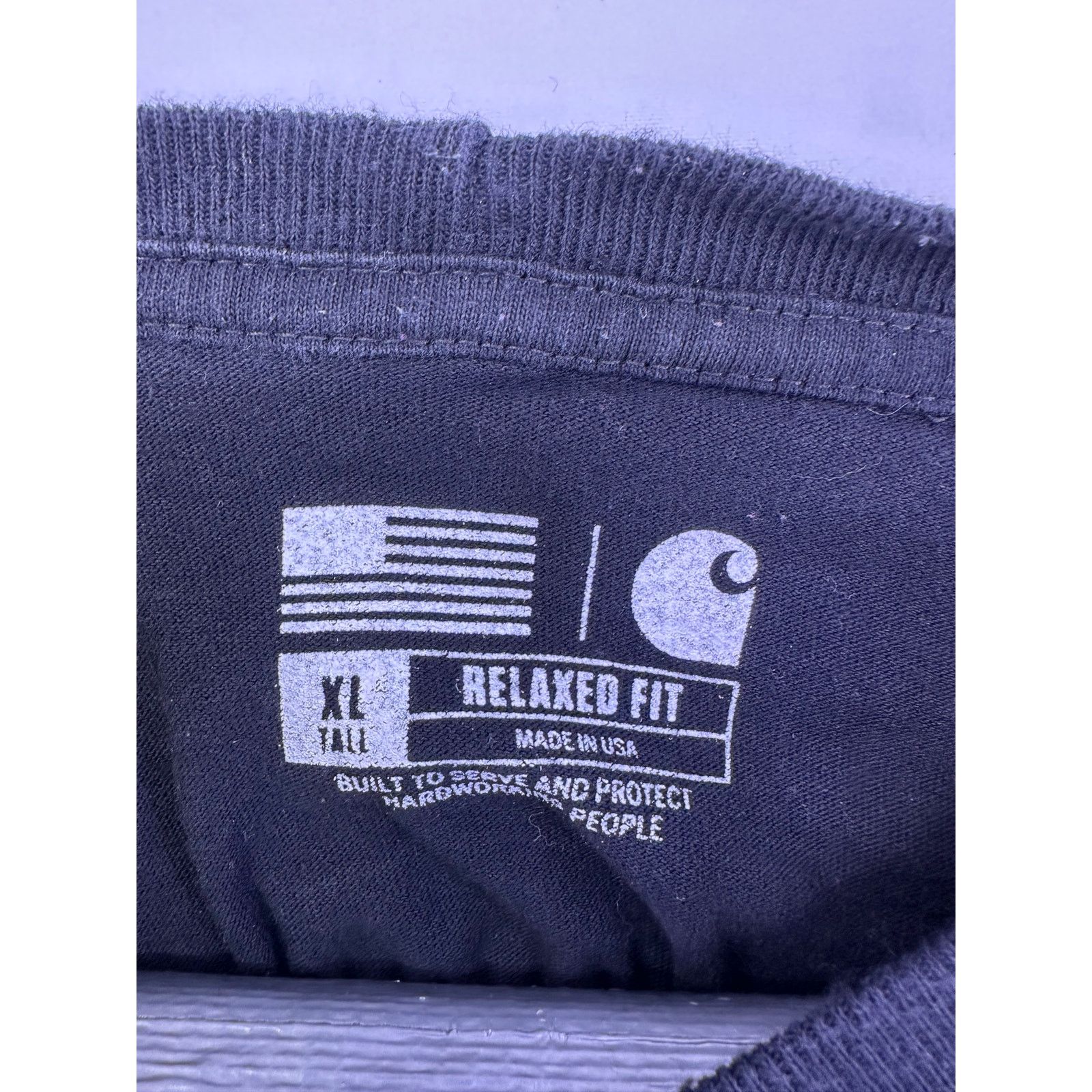 Carhartt Carhartt Camo Flag Black Long Sleeve Shirt Size XL Tall Size US XL / EU 56 / 4 - 5 Thumbnail