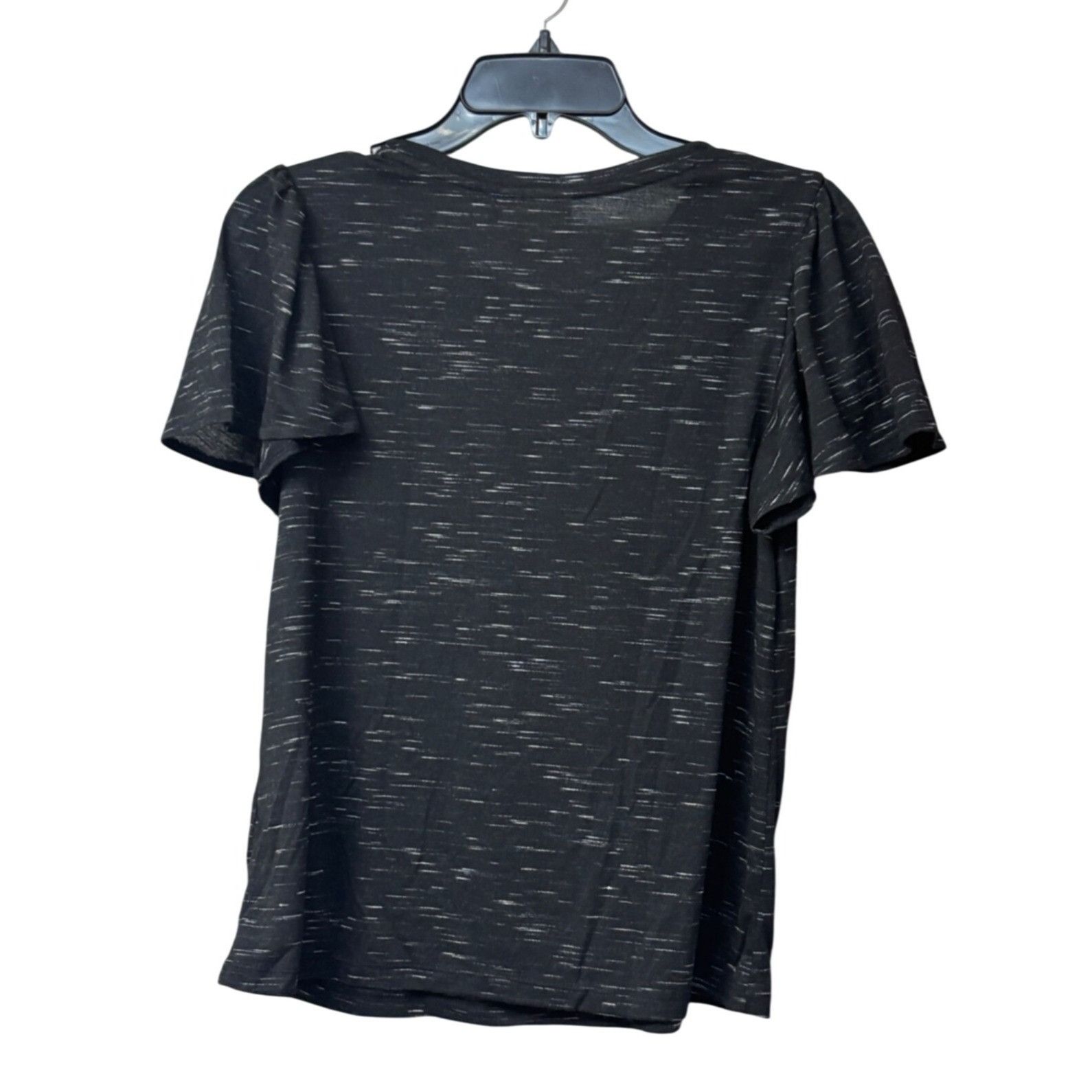 Style & Co Style & Co Petite Angelina Flutter-Sleeve Top, Black spacedy Size ONE SIZE - 9 Thumbnail