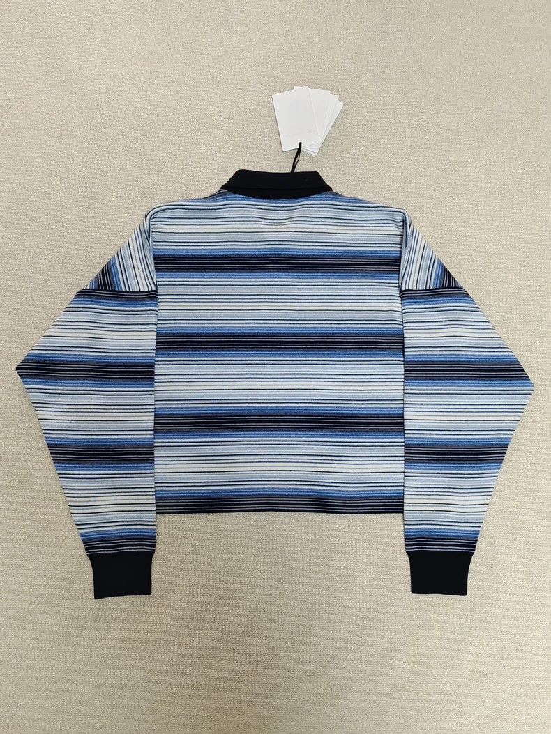 Celine CELINESS24 striped single-breasted long sleeve sweater 2503 Size US M / EU 48-50 / 2 - 2 Thumbnail