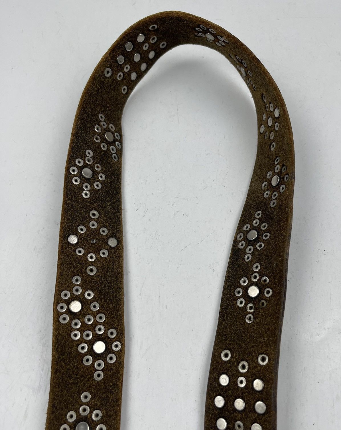 Seditionaries distressed studded leather belt tc42 Size 40 - 3 Thumbnail