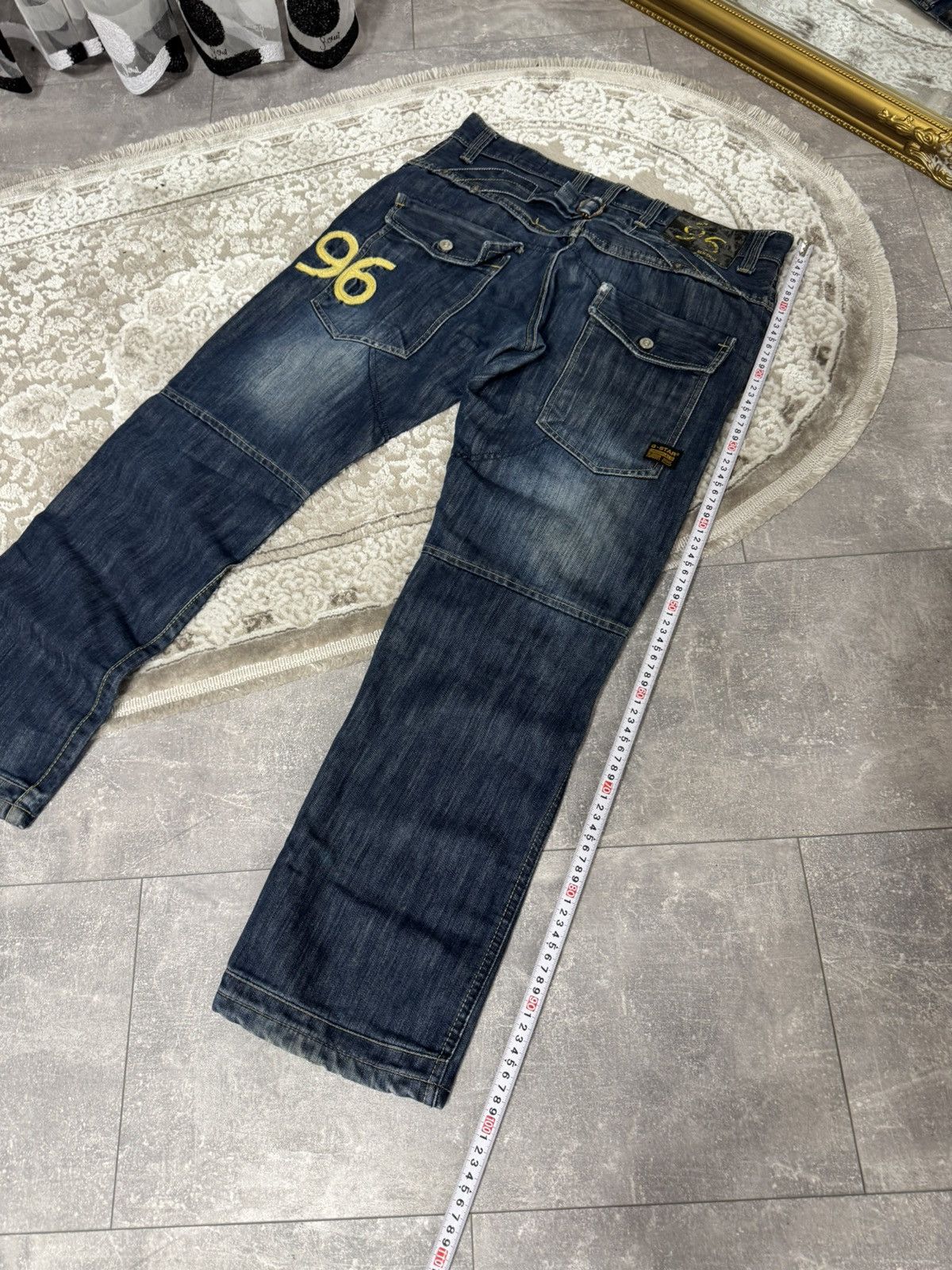 G-Star CRAZY AVANTGARDE G STAR RAW DENIM WASHED JAPAN JEANS Y2K Size US 34 / EU 50 - 11 Thumbnail