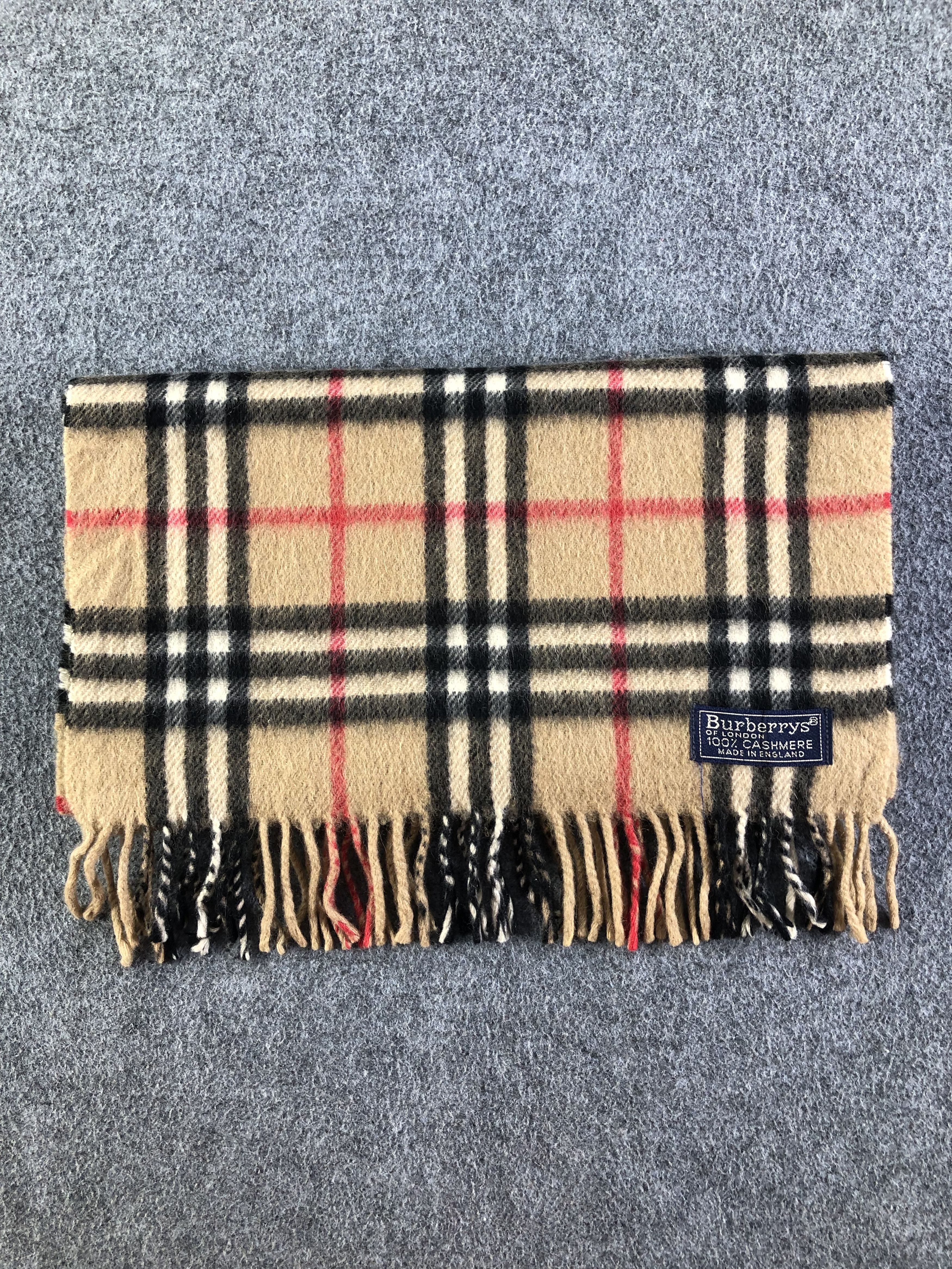 Burberry Burberry Cashmere Scarf / Muffler / Neckwear SS1437 Size ONE SIZE - 8 Thumbnail