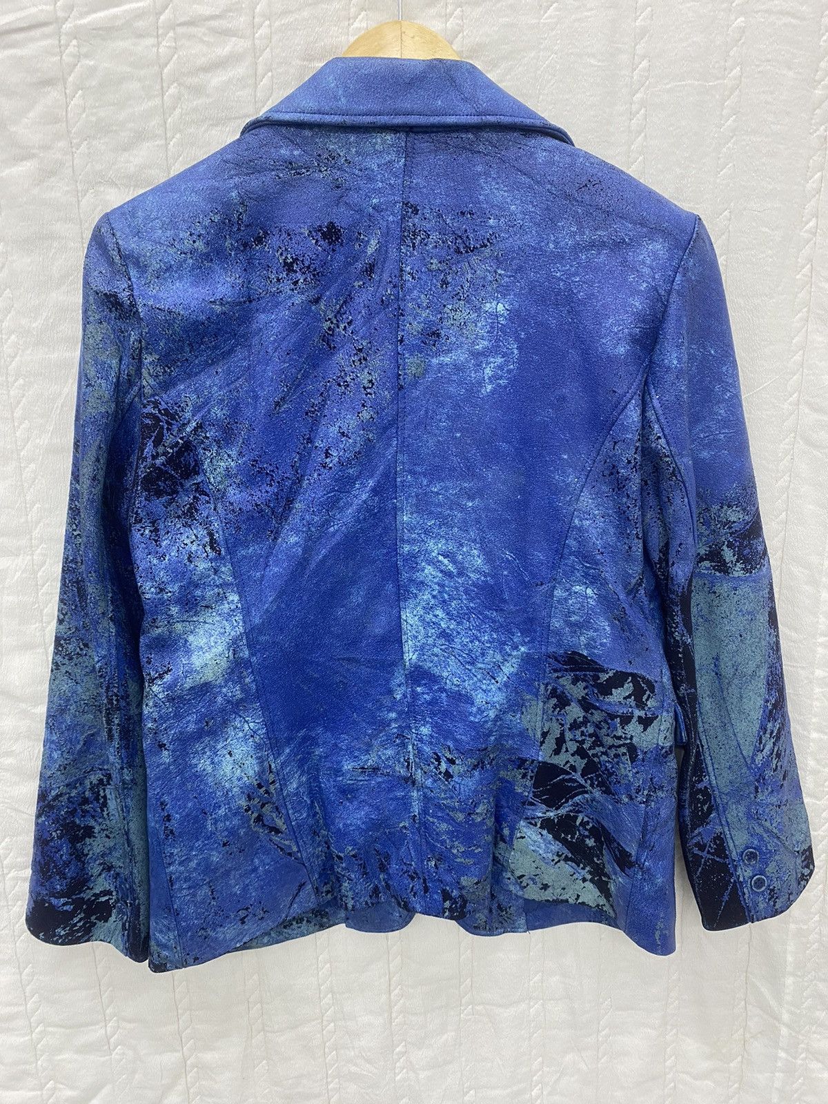 Balmain BALMAIN DISCOLORATION LEATHER JACKET Size S / US 4 / IT 40 - 4 Thumbnail