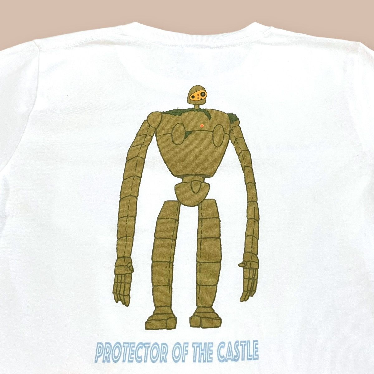 Anime Studio Ghibli "Laputa : Castle in the Sky" White Pocket Tee Size US M / EU 48-50 / 2 - 6 Thumbnail