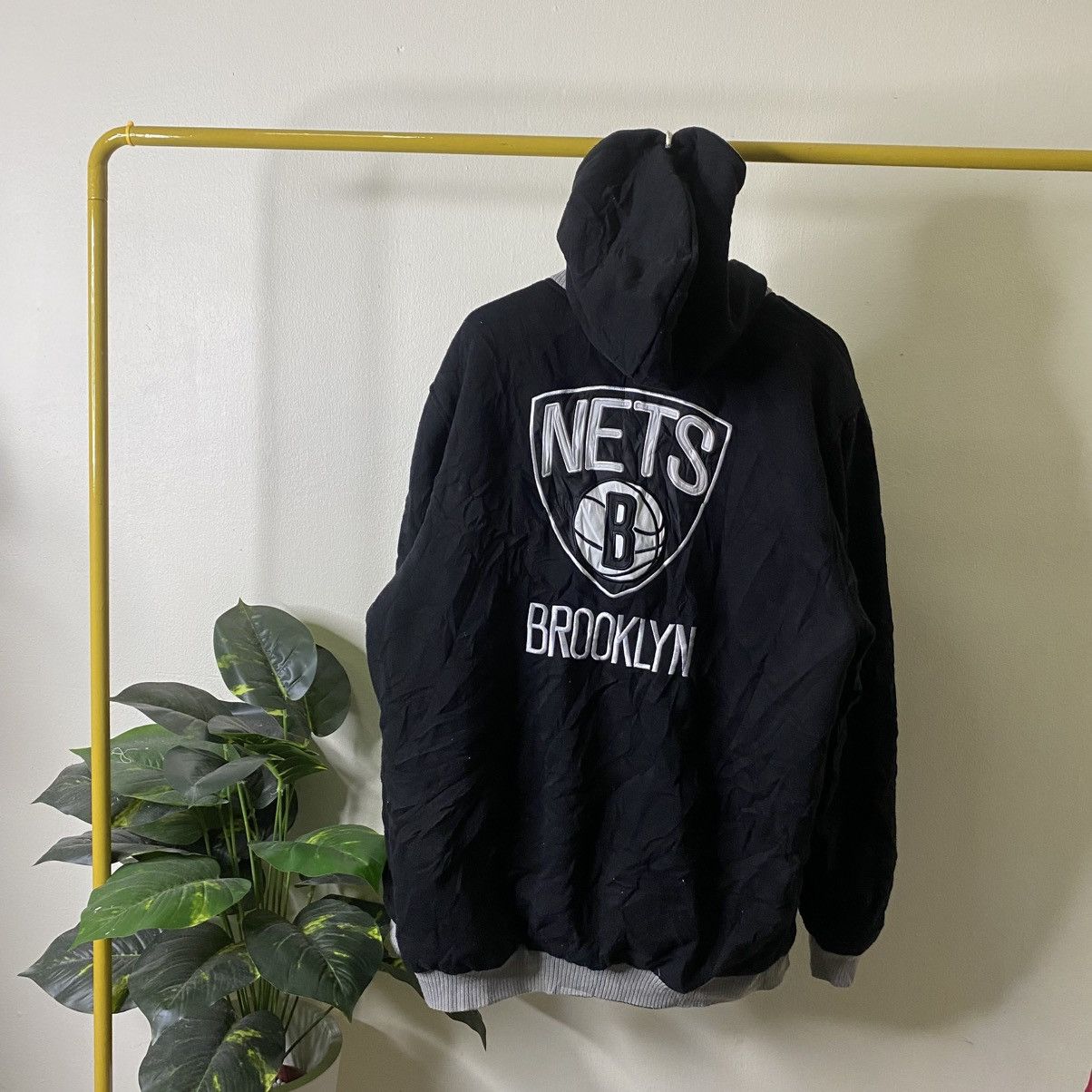 NBA Vintage Y2K Brooklyn Nets NBA Reversible Jacket Size US XXL / EU 58 / 5 - 1 Thumbnail