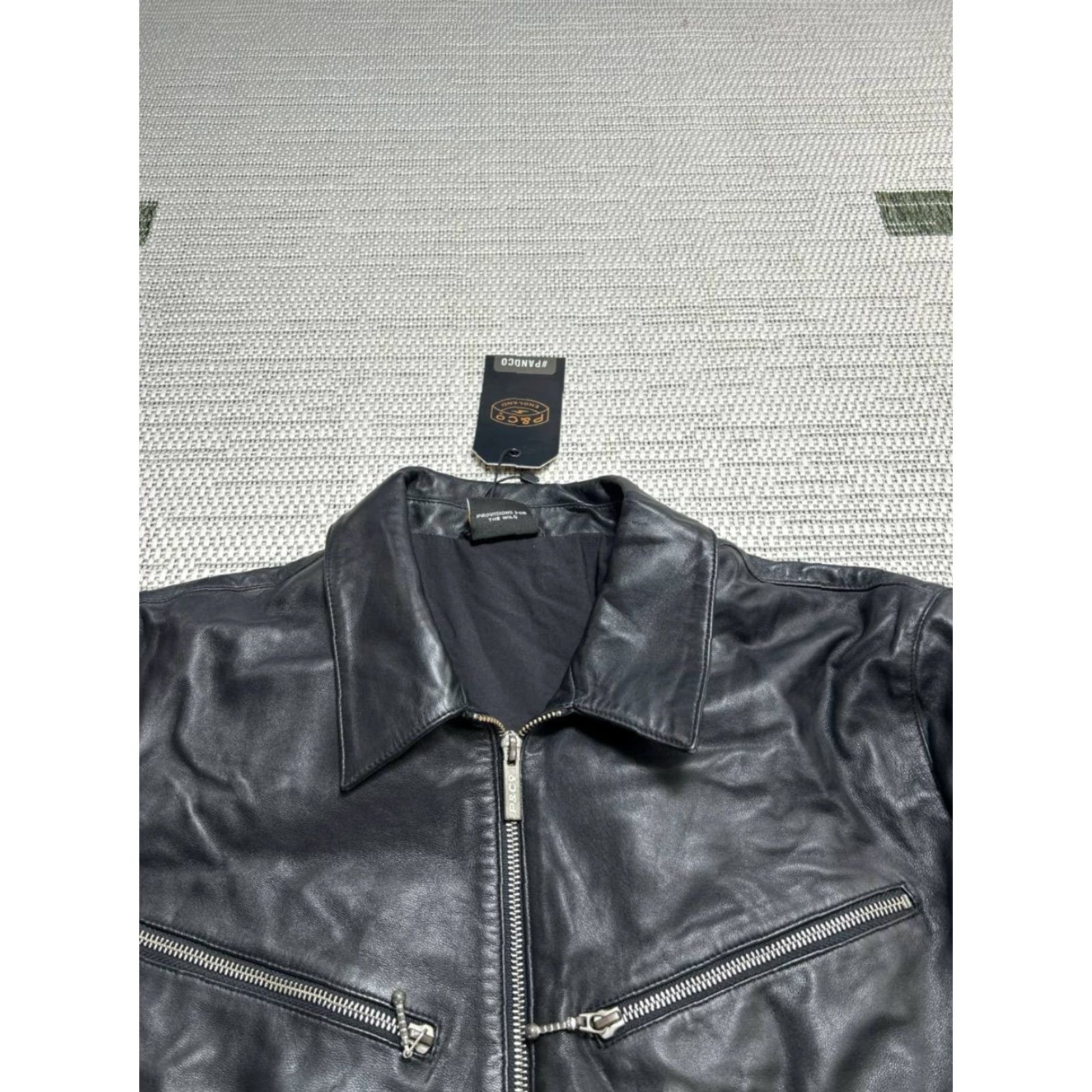 P&Co P&Co Jacket Womens Xxl Black Leather Full Zip New Size XXL / US 16-18 / IT 52-54 - 2 Thumbnail