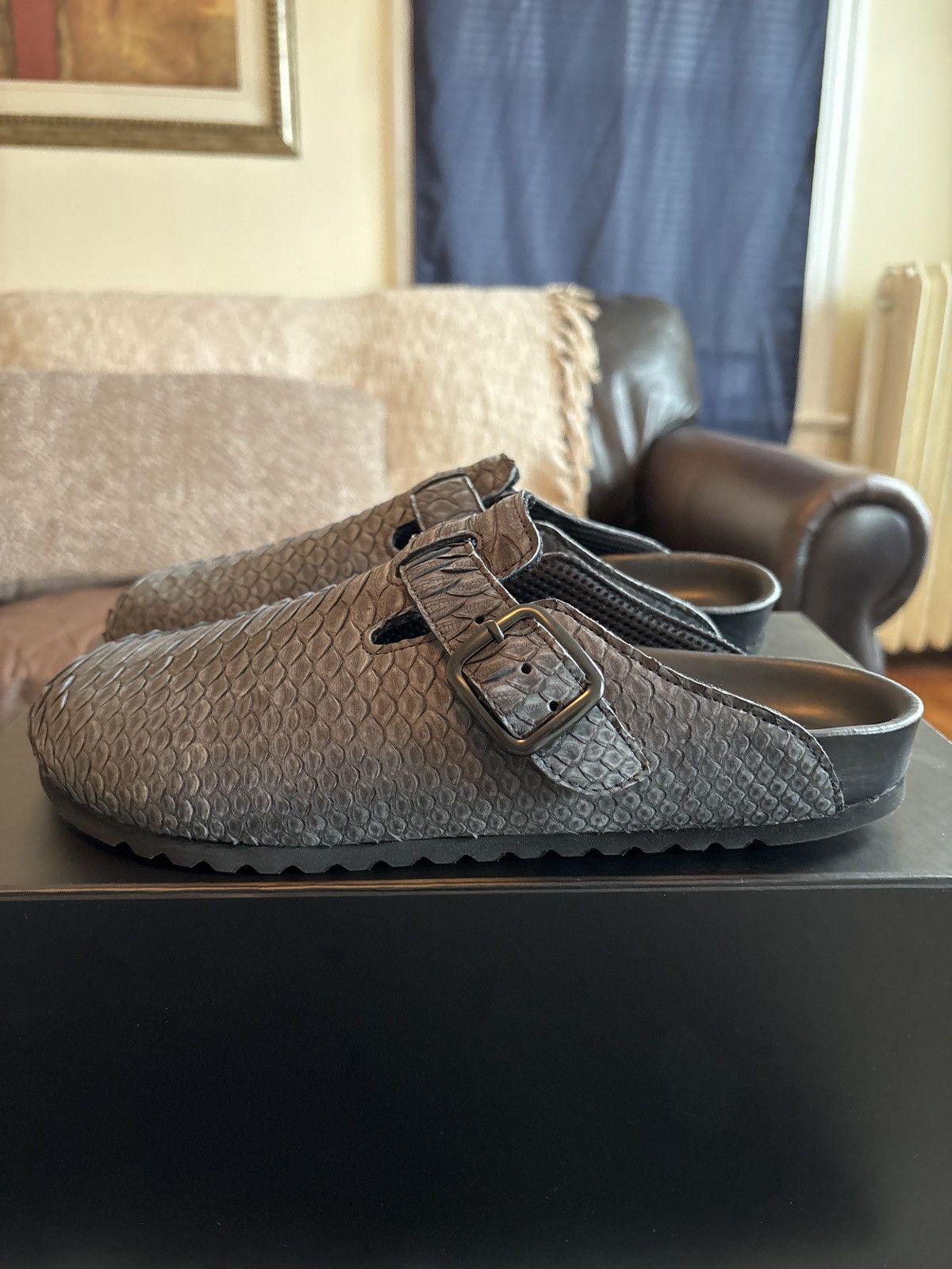 The Shoe Surgeon Surgeon Mule Luxe Black Python Size US 10 / EU 43 - 1 Thumbnail