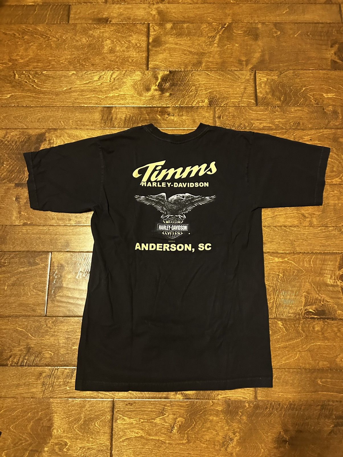 Harley Davidson × Vintage Vintage Biker Harley Davidson Black Tshirt Size US L / EU 52-54 / 3 - 2 Thumbnail