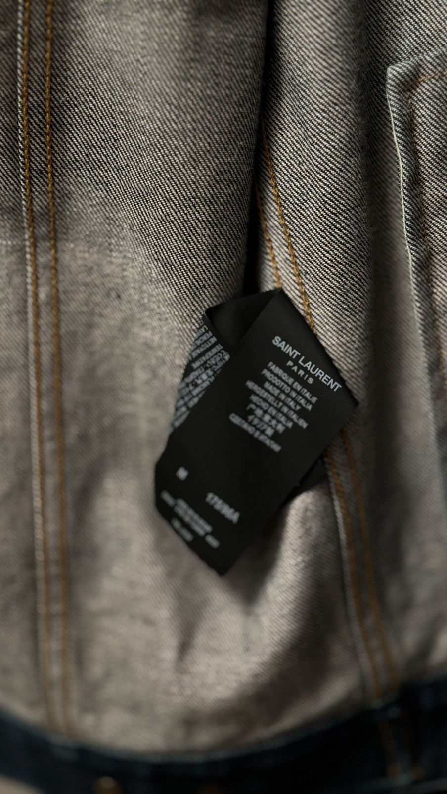 Saint Laurent Paris Saint Laurent Paris Denim Trucker Jacket size 50 Size US M / EU 48-50 / 2 - 6 Thumbnail