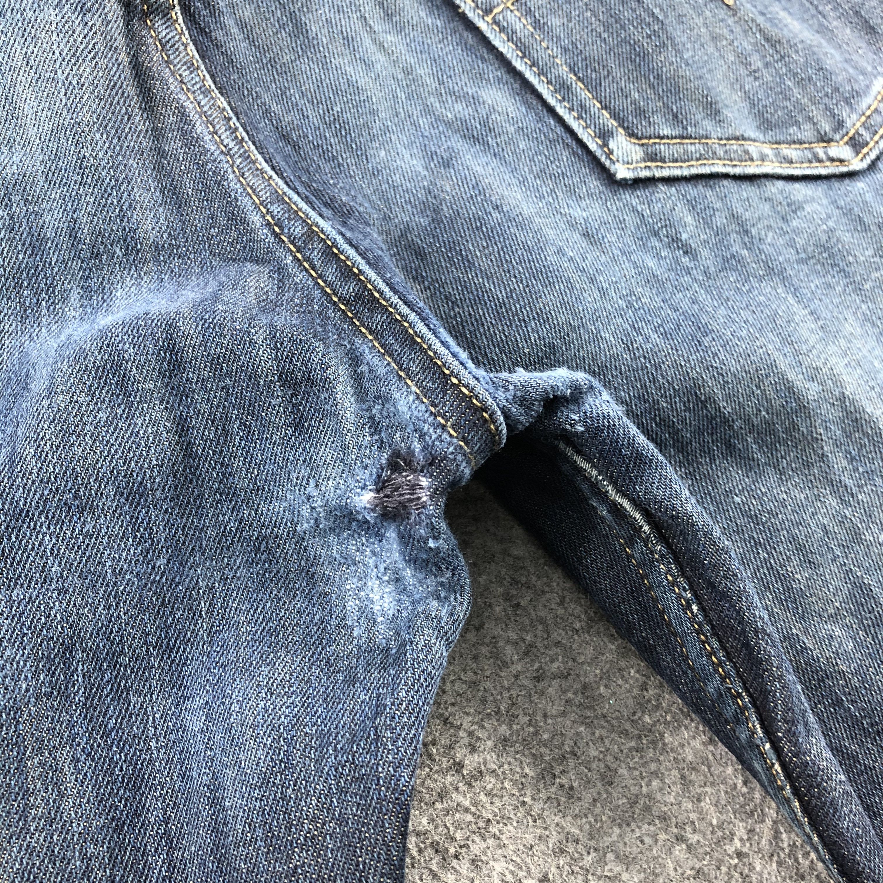 Levi's Blue wash Vintage Levis 511 Jeans Distressed Denim-J1114 Size US 34 / EU 50 - 8 Thumbnail