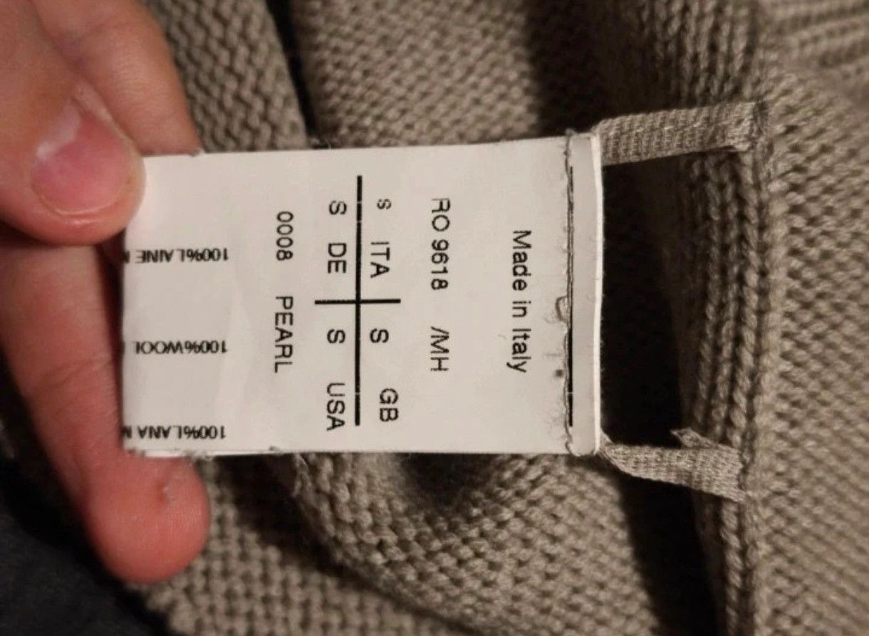 Rick Owens Rick Owens - FW12 "Mountain" wool sweater with ribbed waist Size US S / EU 44-46 / 1 - 7 Thumbnail