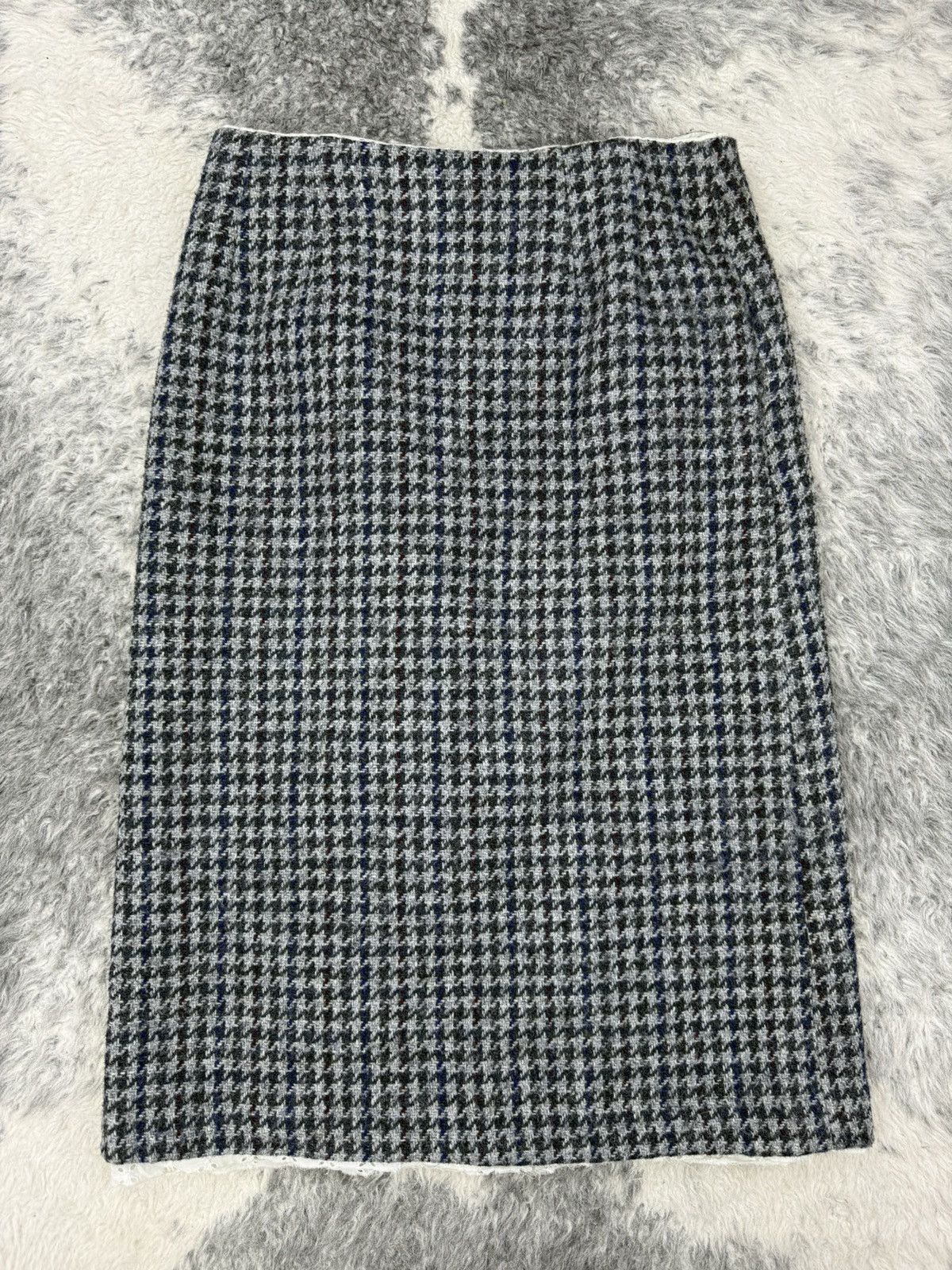 Comme des Garcons AD99 CDG Tricot Rei Kawakubo Houndstooth Wool Double Layerd Size 27" / US 4 / IT 40 - 11 Thumbnail