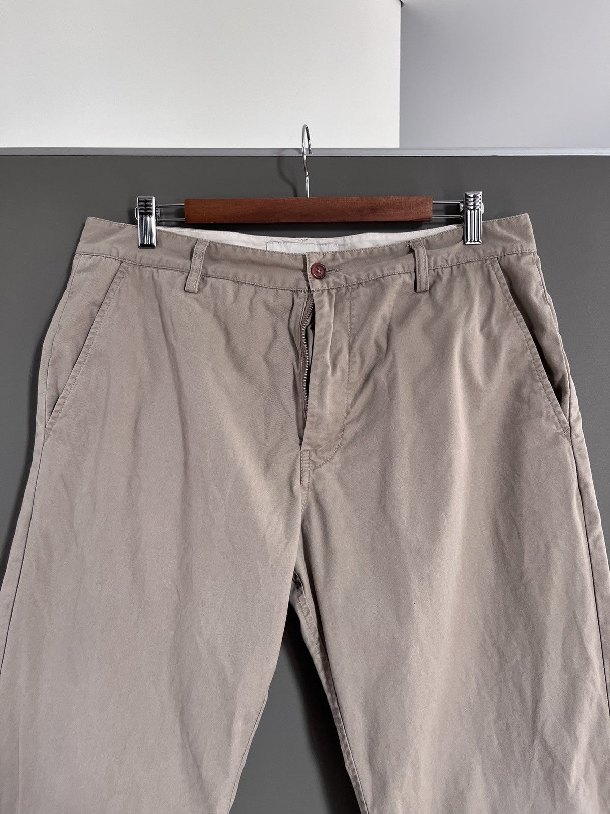 Universal Works Universal Works Beige Slim Chino Pants Size US 34 / EU 50 - 2 Thumbnail