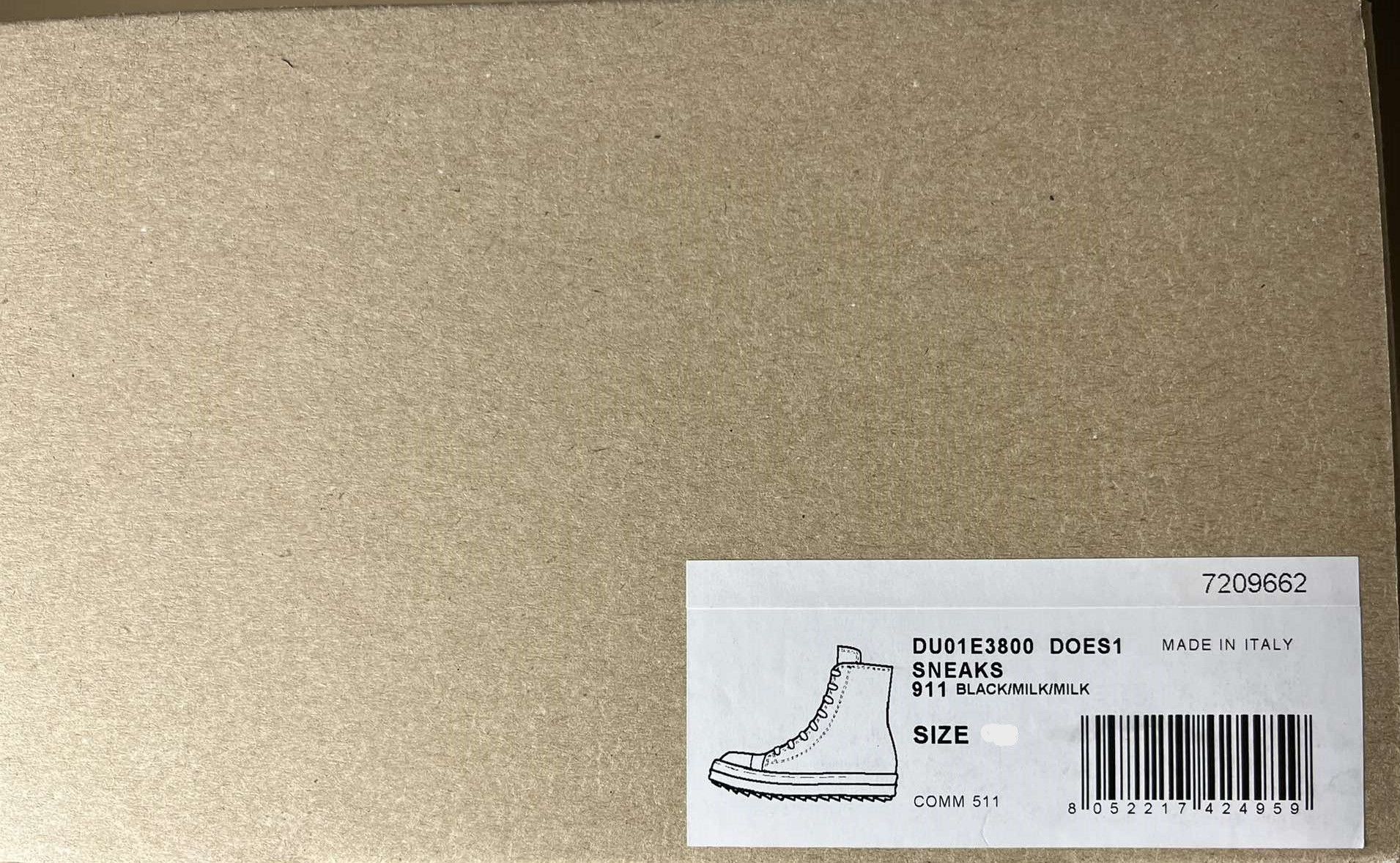 Rick Owens Drkshdw Rick Owens Drkshdw Ramones High Sneaks Size US 15 / EU 48 - 12 Thumbnail