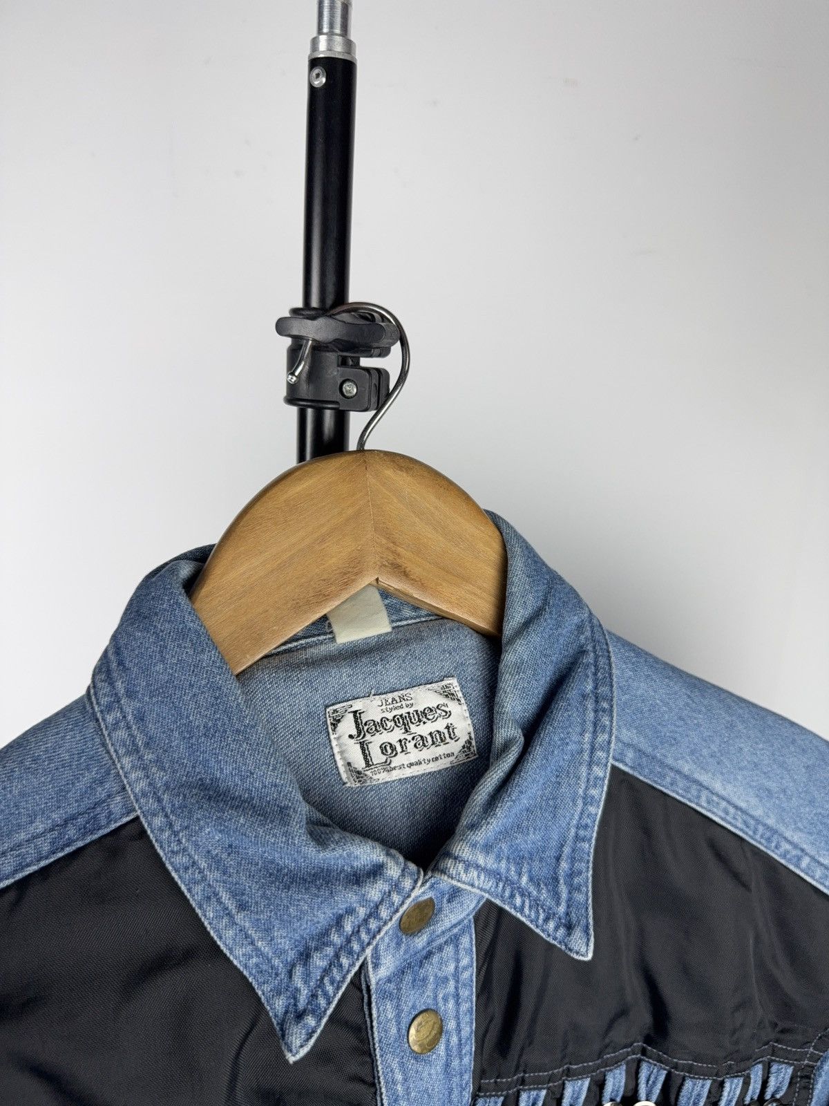 Vintage 90s Vintage Jacques Lorant Denim Cowboy Western Chain Shirt Size US XL / EU 56 / 4 - 6 Thumbnail