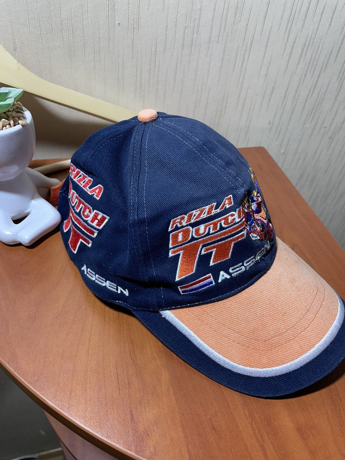 Vintage isle of man tt racing biker cap vintage Size ONE SIZE - 4 Thumbnail