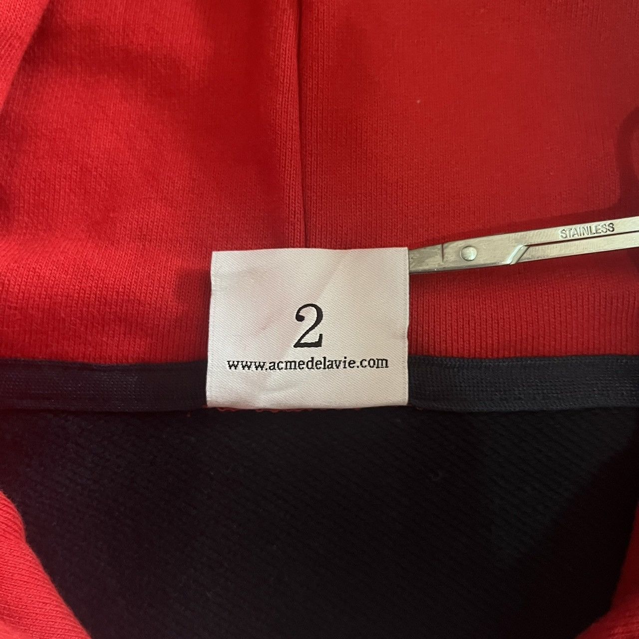 acme de la vie acmé de la vie STRIPE ARCH LOGO HOODIE NAVY Size US L / EU 52-54 / 3 - 13 Thumbnail