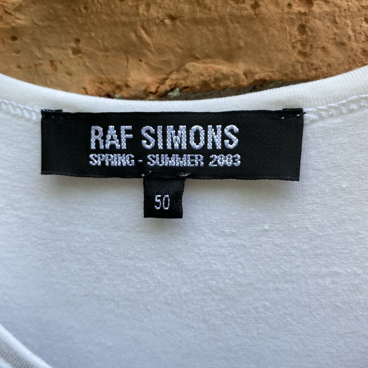 Raf Simons RAF SIMONS SS 2003 White Asphalt Black Asphalt Tee Size US M / EU 48-50 / 2 - 10 Thumbnail