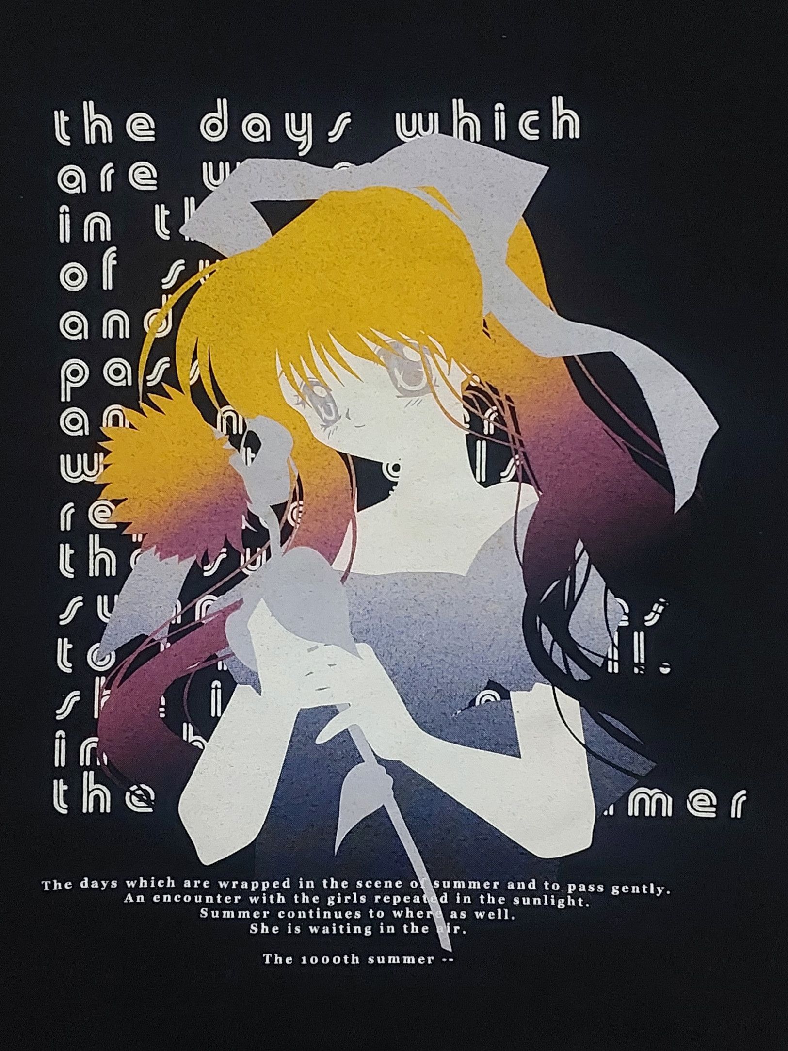 Anime × Japanese Brand The 1000th summer anime tshirt Size US M / EU 48-50 / 2 - 2 Thumbnail