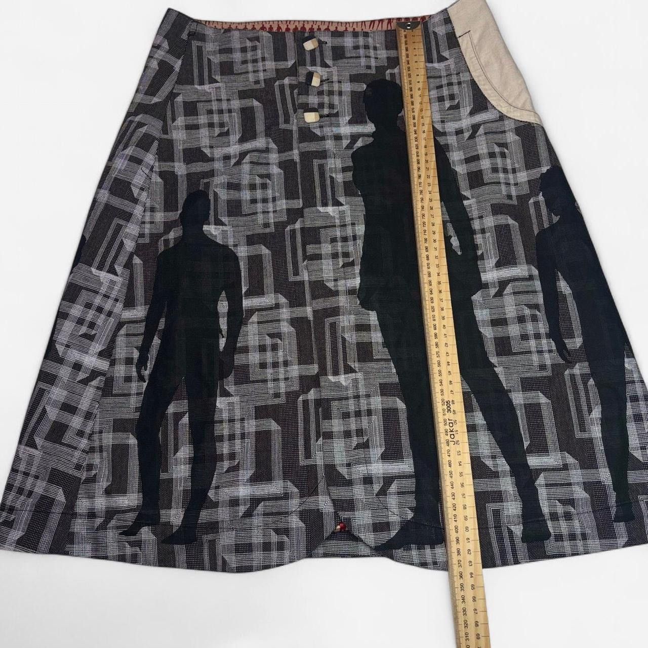Vintage Archive avant garde trompe l’oeil graphic print skirt Size 32" / US 10 / IT 46 - 5 Thumbnail