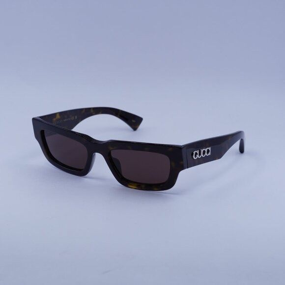 Gucci Gucci GG1838S 002 Sunglasses Dark Havana Cat Eye Frame Size ONE SIZE - 1 Thumbnail