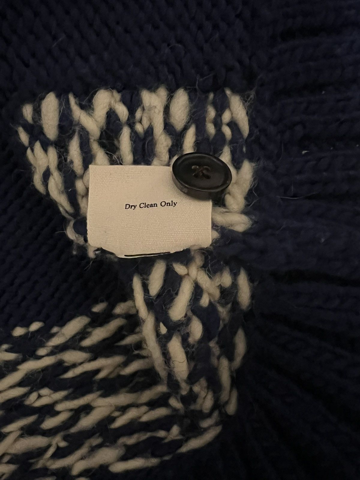 Bode BODE river fish wool and mohair shawl cardigan. $1,200.00. Size US L / EU 52-54 / 3 - 9 Thumbnail